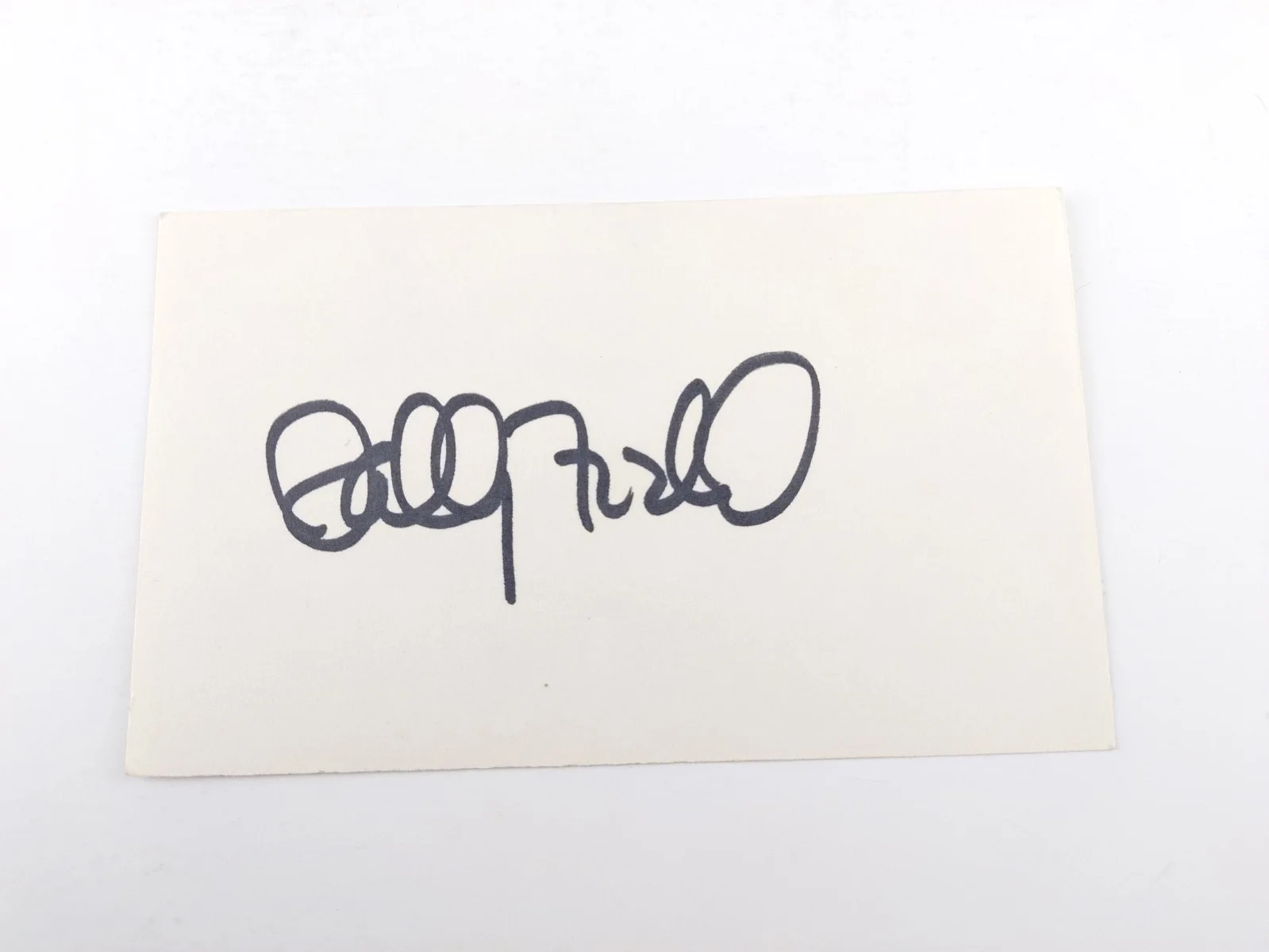 Sally Field — Sally Field Autograph Signed Card with Playboy Bunny Suit Photo Forrrest Gump, image 2