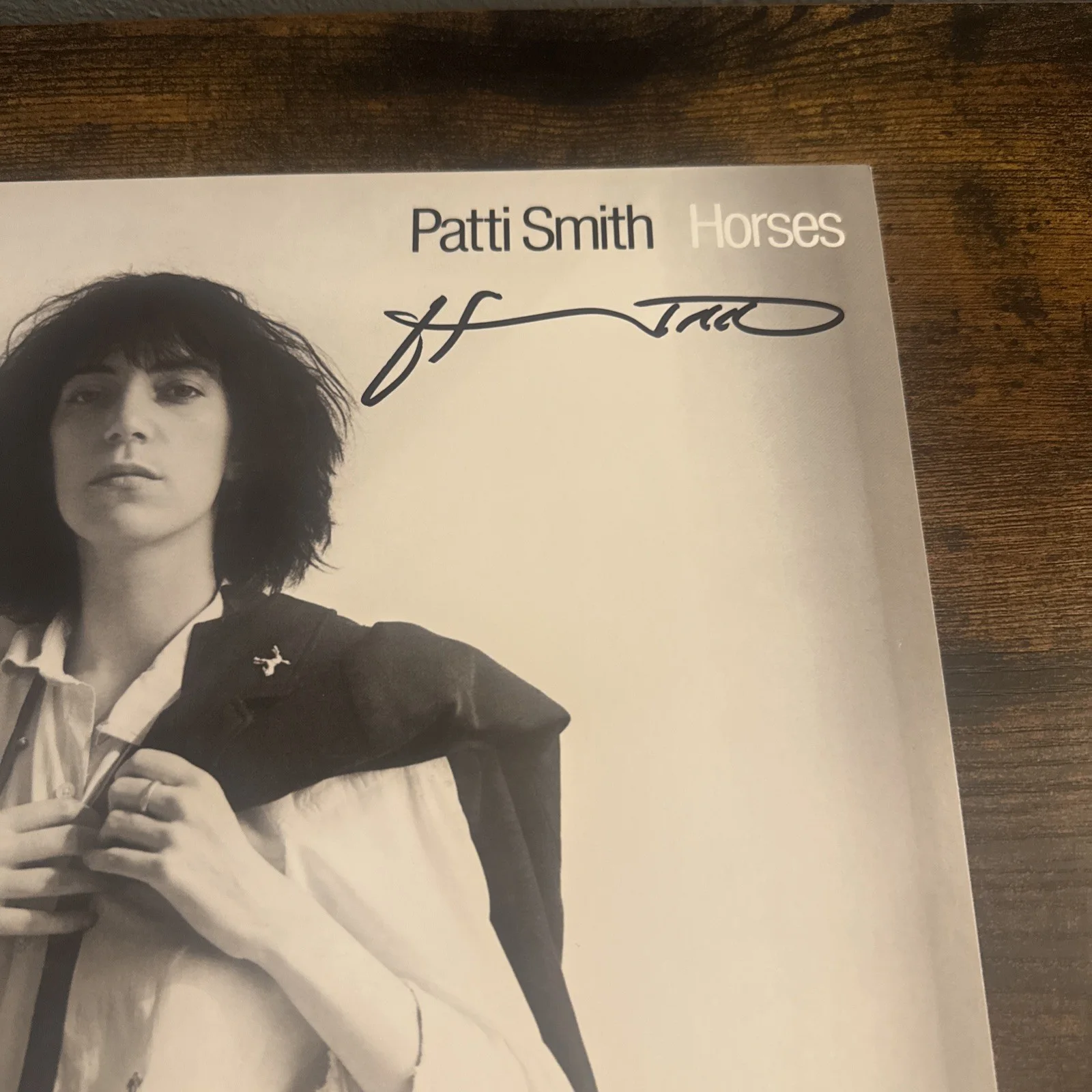 PATTI SMITH SIGNED HORSES ALBUM VINYL RARE - BECKETT COA, image 2