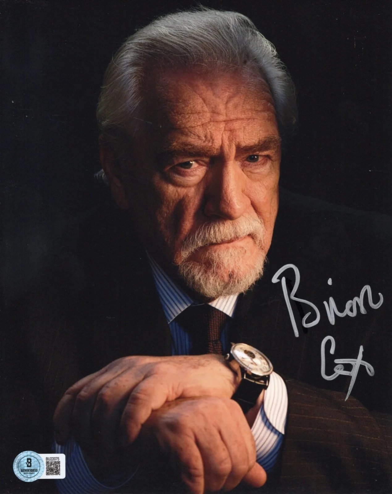 Logan Roy — Brian Cox LOGAN ROY Autographed Signed SUCCESSION 8x10 Photo Beckett BAS COA