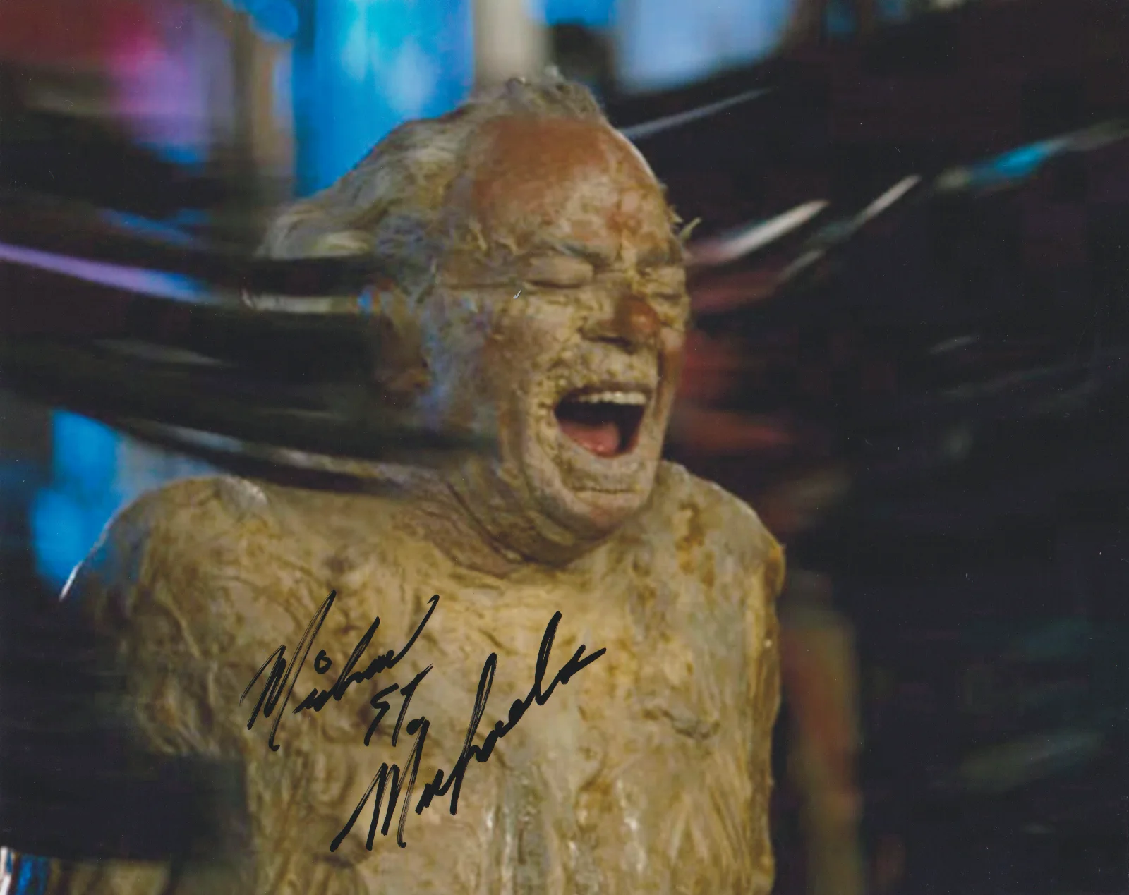 MICHAEL ST. MICHAELS — MICHAEL ST MICHAELS THE GREASY STRANGLER SIGNED 10X8 COLOR PHOTO AUTOGRAPH