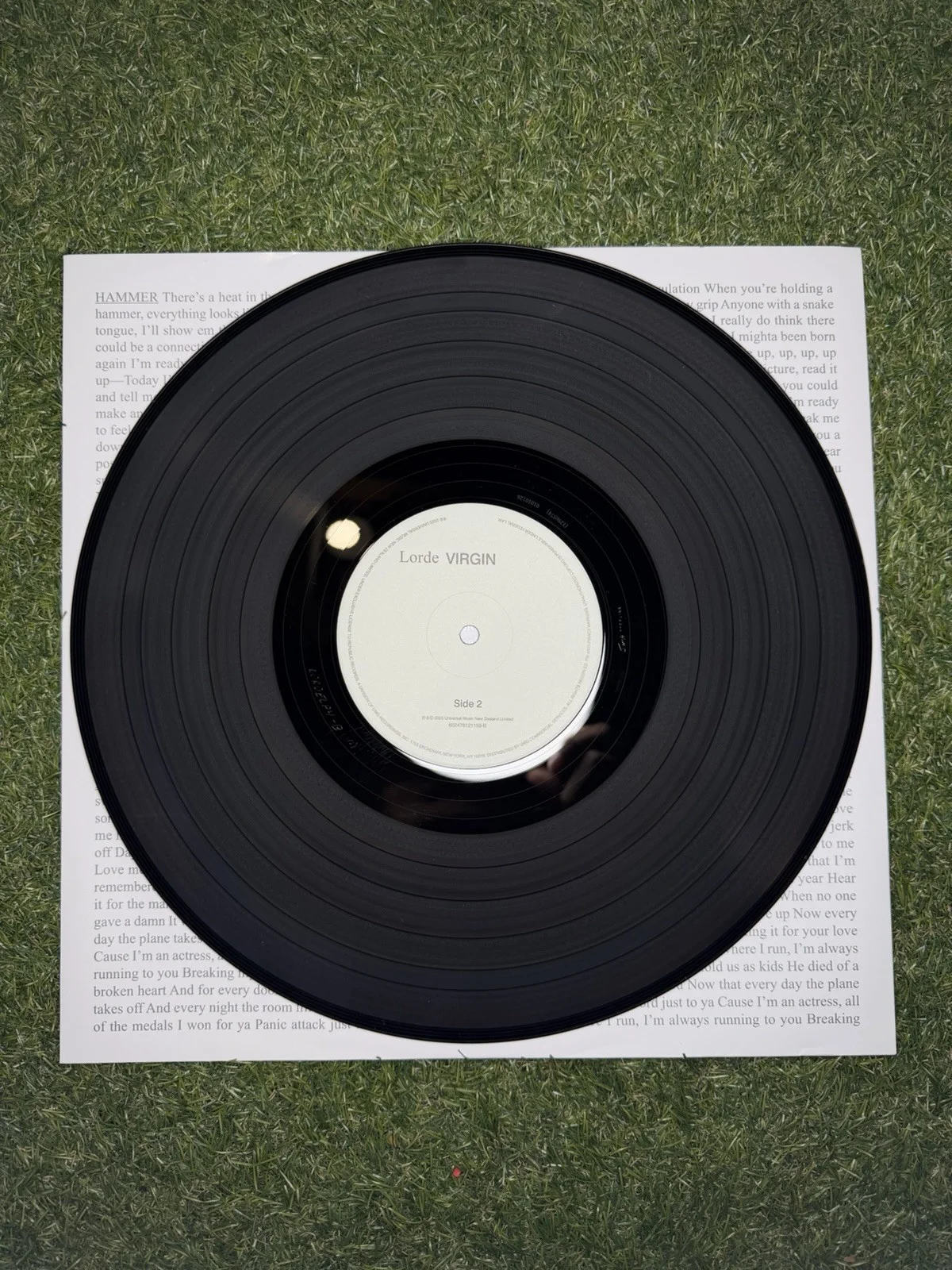 SIGNED Lorde - Virgin Vinyl LP - Unplayed, image 3