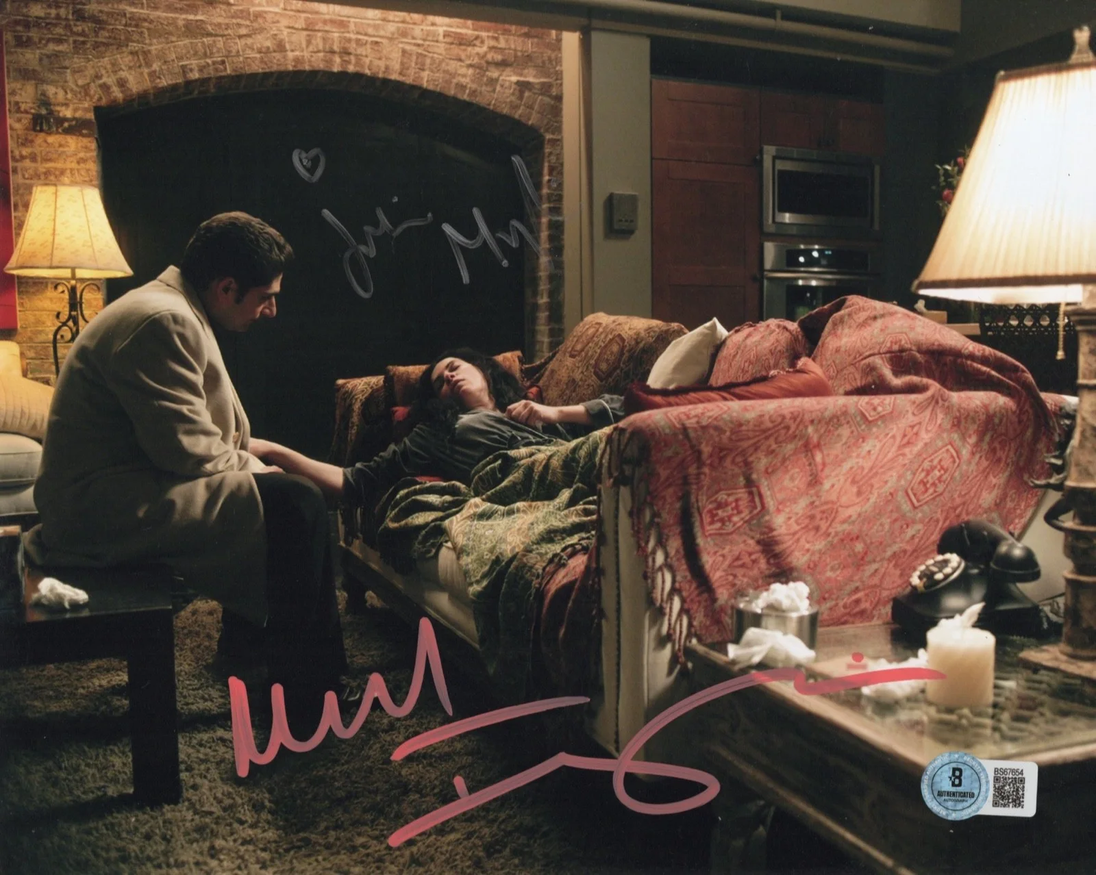 Julianna Margulies — Michael Imperioli Julianna Margulies Autographed Signed SOPRANOS 8x10 Photo BAS