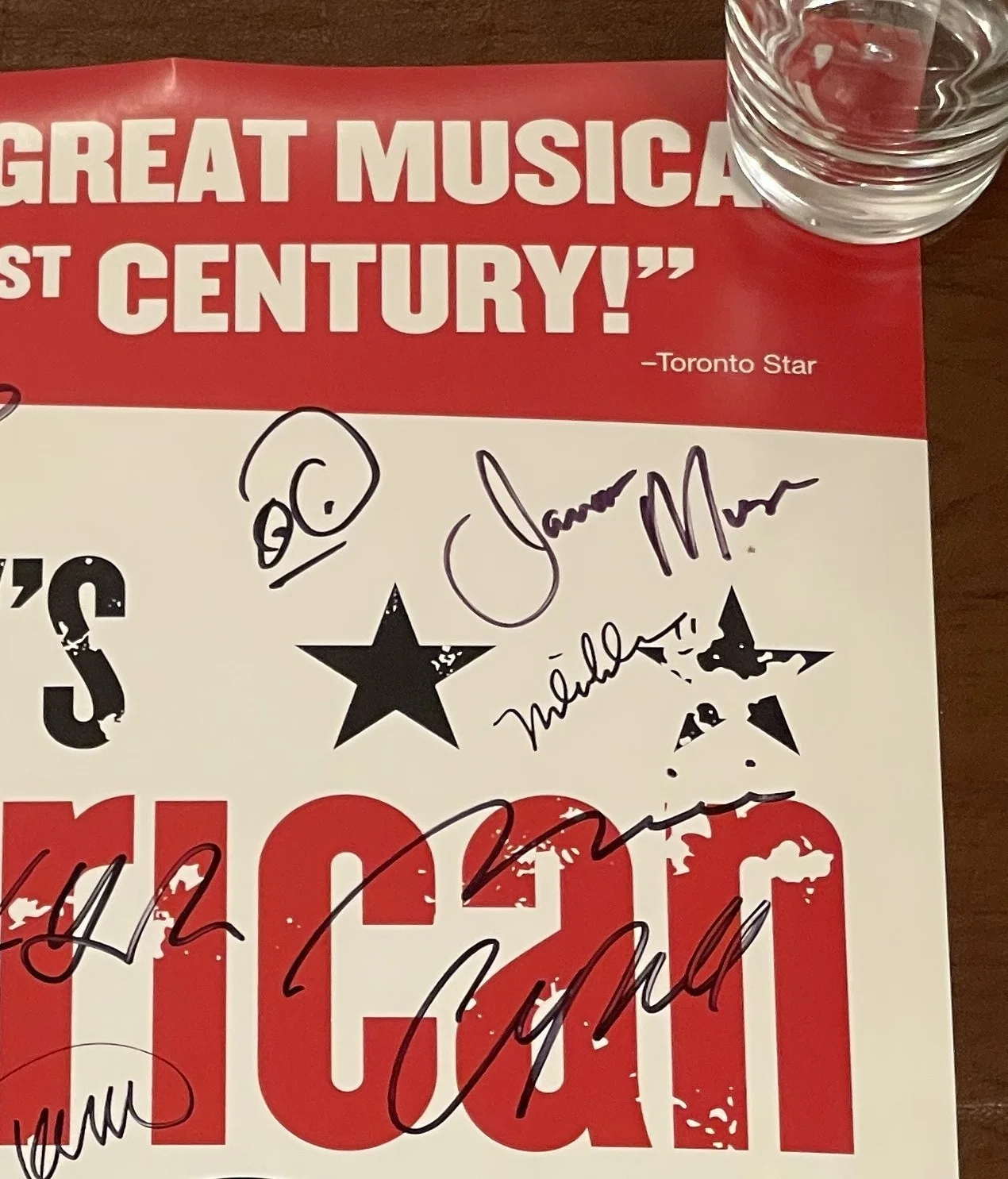 cast members — American Idiot the Green Day Musical Broadway cast signed windowcard XLNT cond, image 3