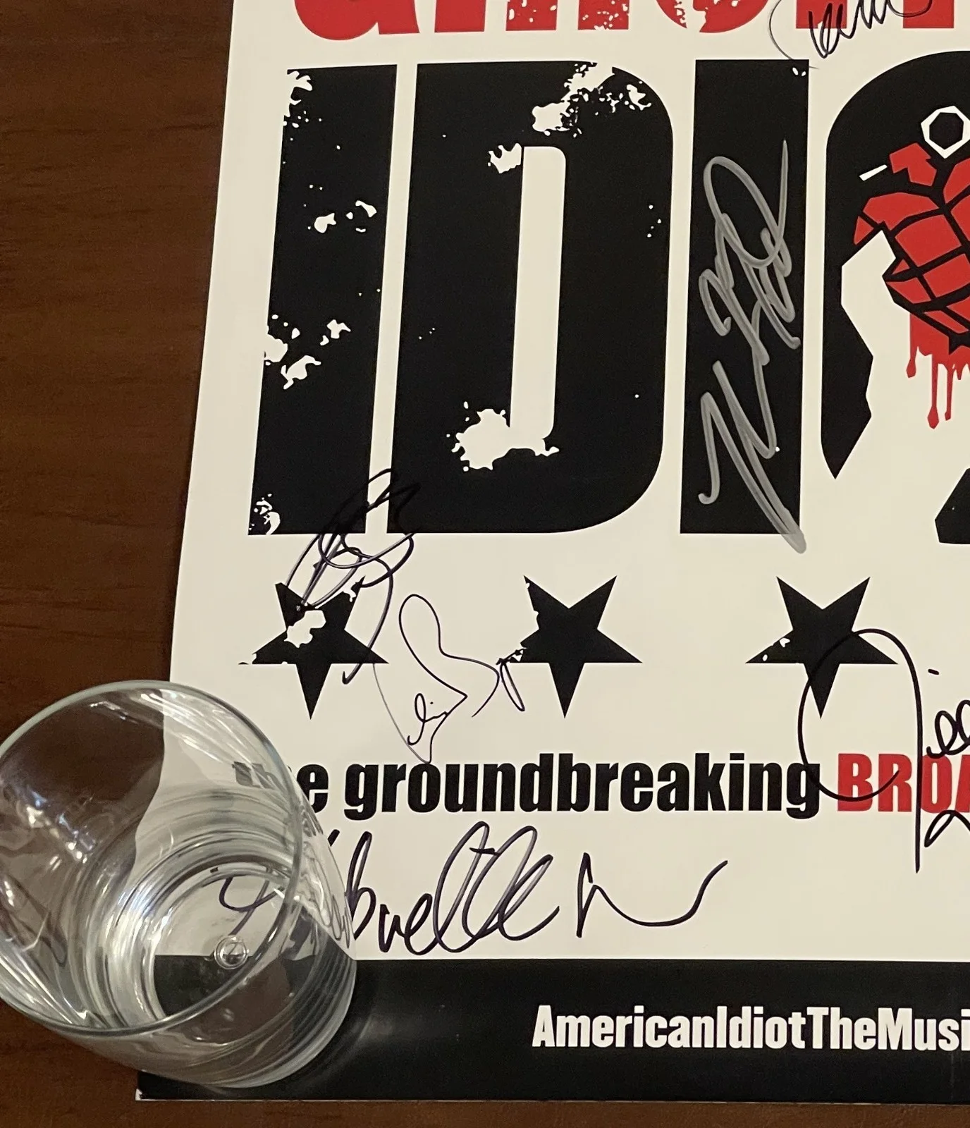 cast members — American Idiot the Green Day Musical Broadway cast signed windowcard XLNT cond, image 4