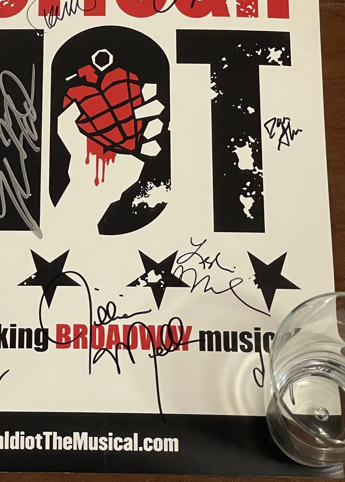 cast members — American Idiot the Green Day Musical Broadway cast signed windowcard XLNT cond, image 5