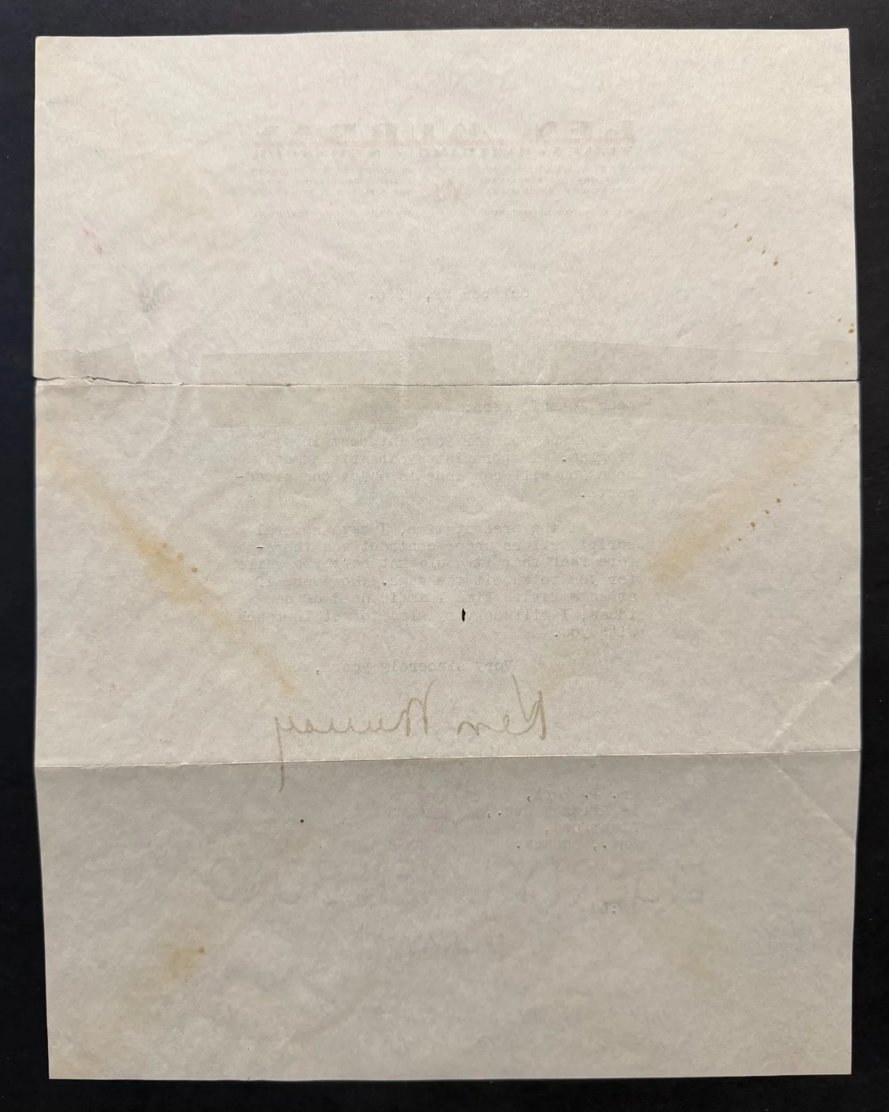 Ken Murray — Ken Murray Signed Letterhead For 1936 Radio Show On CBS Vaudeville Star Comedian, изображение 3