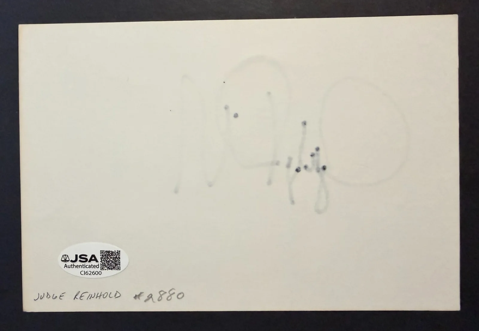 Judge Reinhold — Judge Reinhold Signed Autographed Sheet JSA Seinfeld Fast Times Stripes Actor, изображение 2