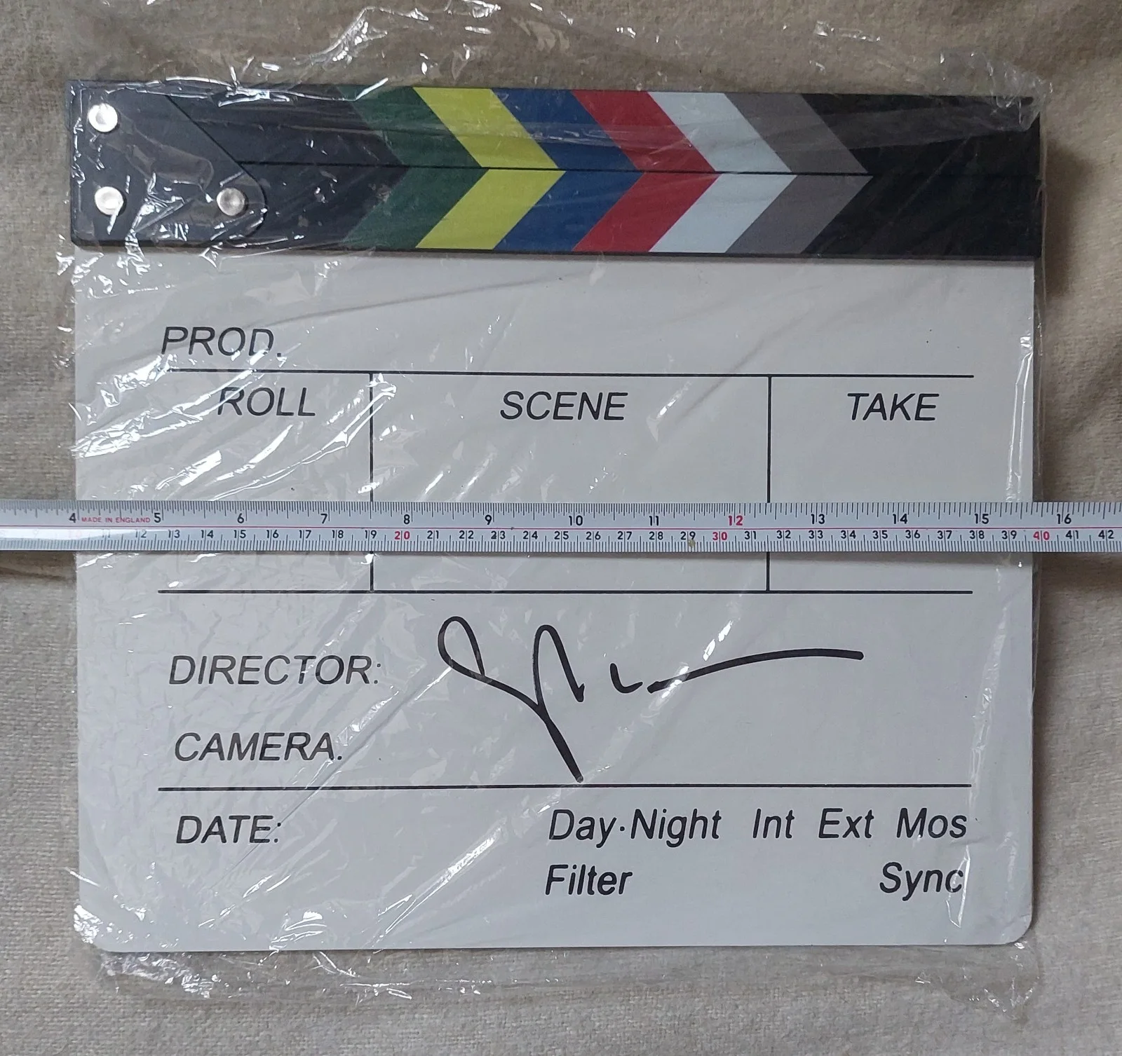 Gary Oldman Hand Signed Director's Clapper Board, image 2