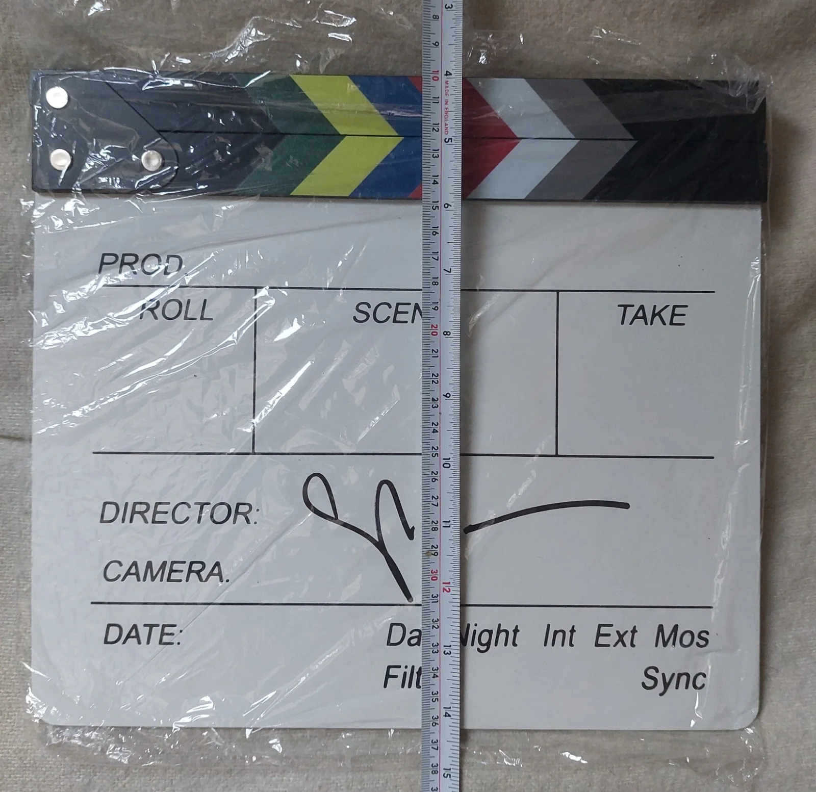 Gary Oldman Hand Signed Director's Clapper Board, image 3