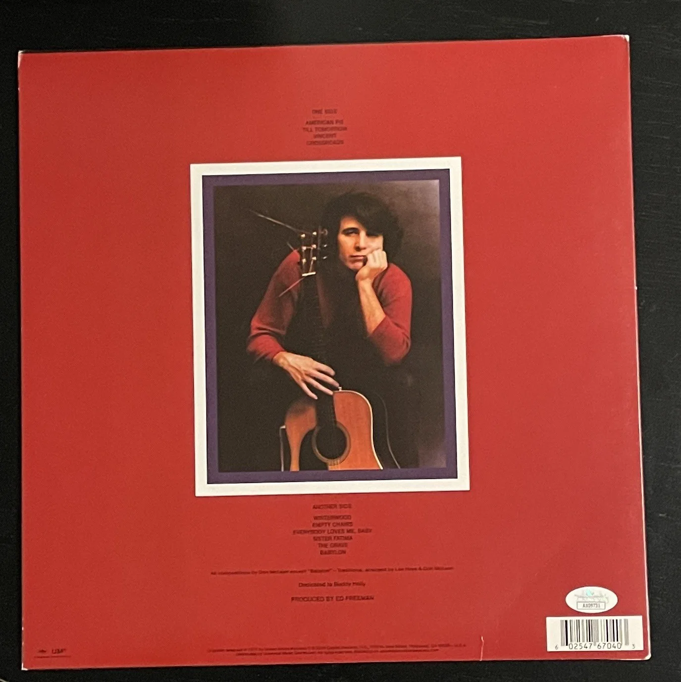 Don McLean Signed American Pie Vinyl JSA COA Music Album Cover, изображение 3