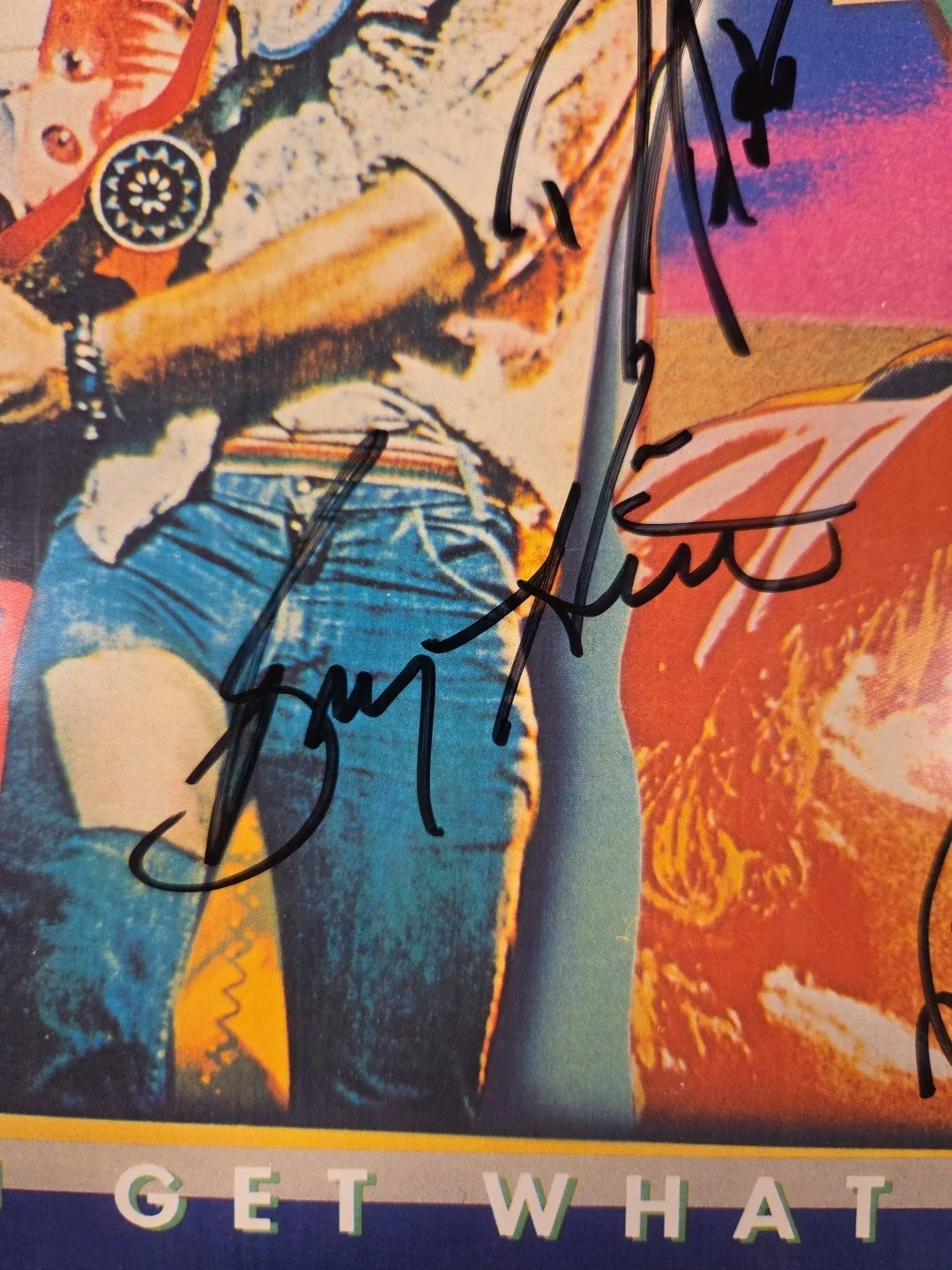 REO Speedwagon "Live: You Get What You Play For" Signed Album Flat - Autographed, изображение 2