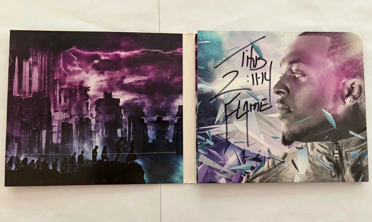 Flame Captured Signed Autographed CD 2010 Clear Sight Music Marcus Gray VG, image 4