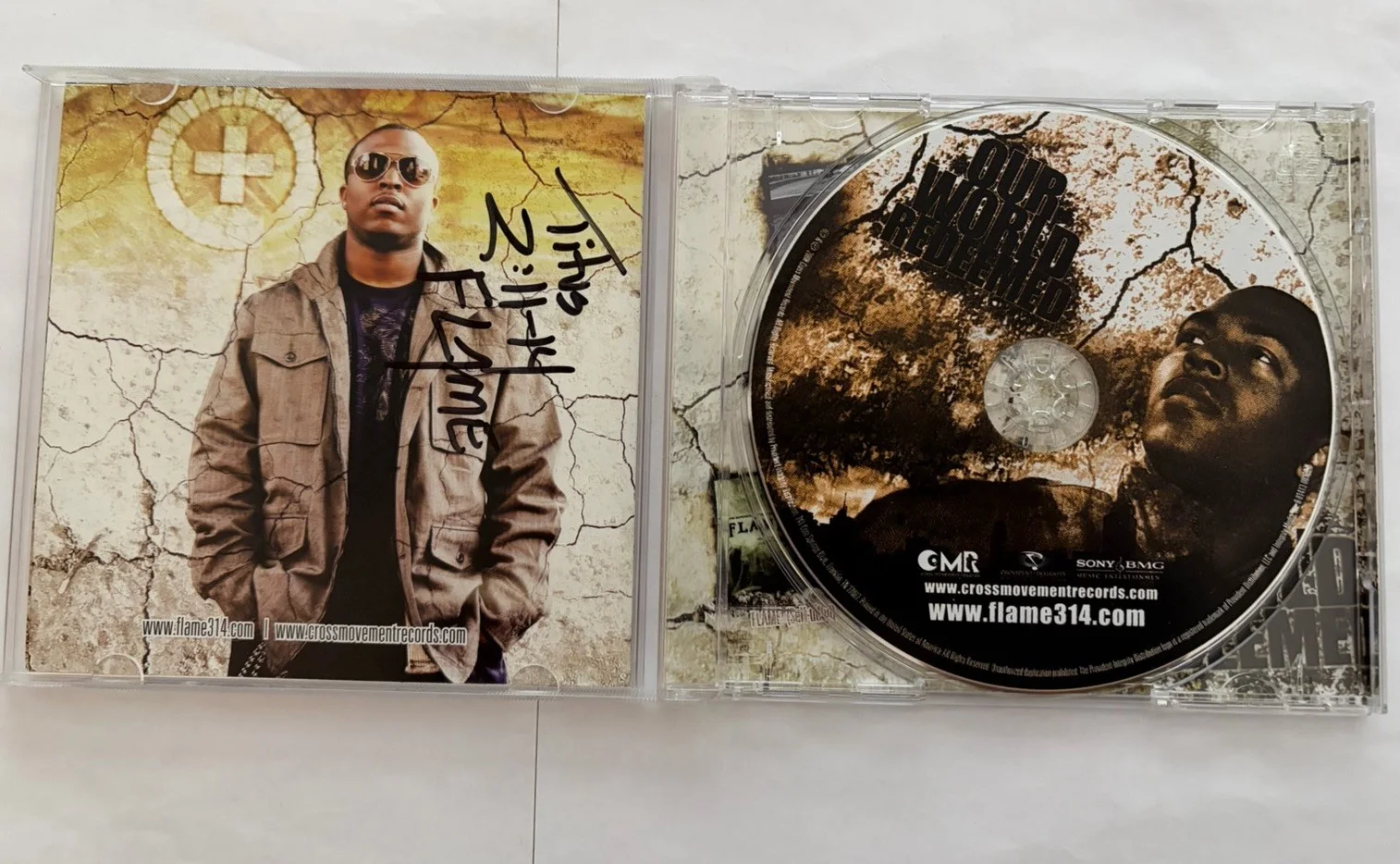 Flame Our World United Sequel Signed Autographed CD Cross Movement Marcus Gray, image 4