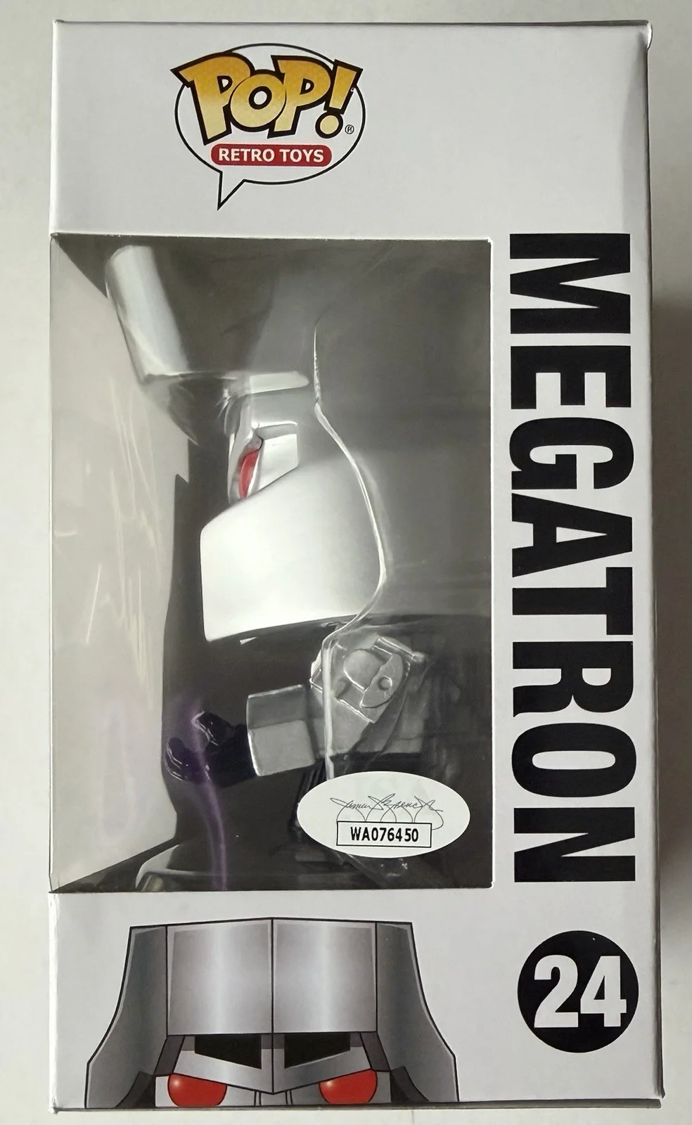 FRANK WELKER — FRANK WELKER SIGNED • JSA WITNESS TRANSFORMERS Funko POP MEGATRON, image 3