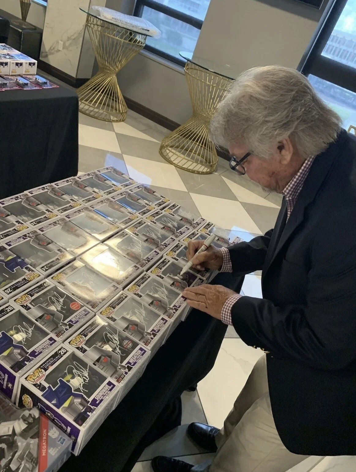 FRANK WELKER — FRANK WELKER SIGNED • JSA WITNESS TRANSFORMERS Funko POP MEGATRON, image 5