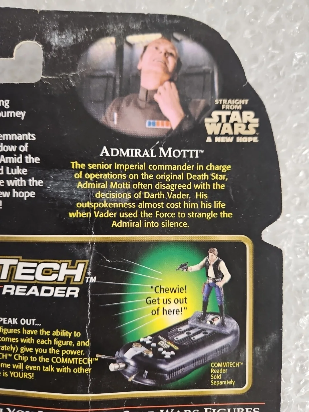 Richard LeParmentier — Star Wars POTF2 Admiral Motti CommTech Figure Signed “The Force Works” Autograph, image 5