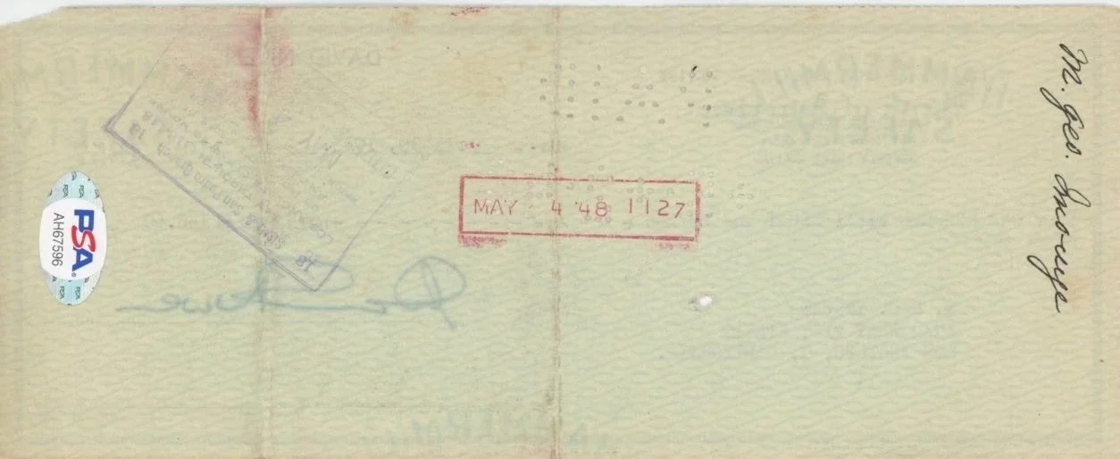 David Niven — David Niven Signed Check (Rare)...PSA Authenticated!!, image 2