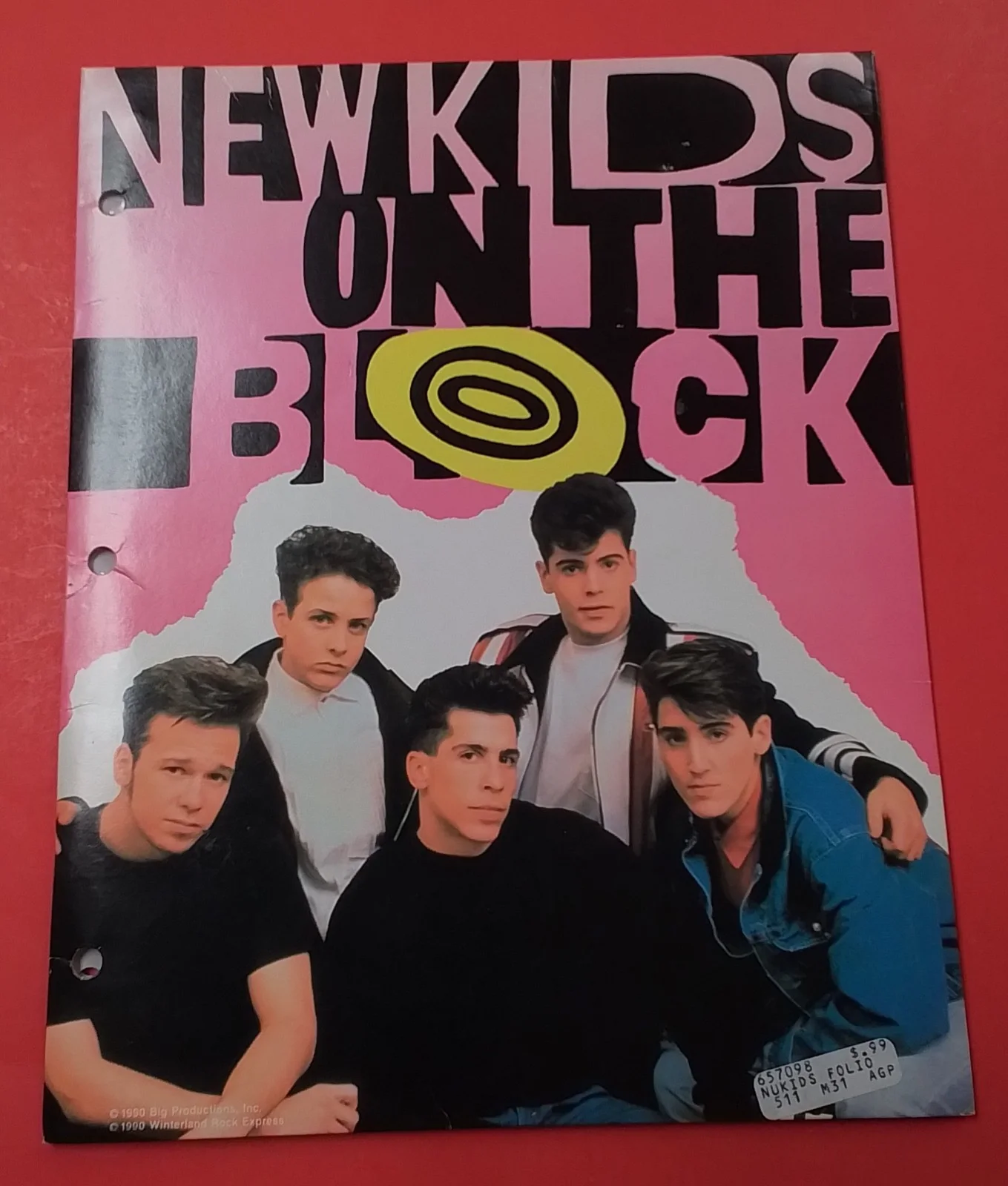New Kids On The Block Signed 8x10 Photo With Folder, изображение 2
