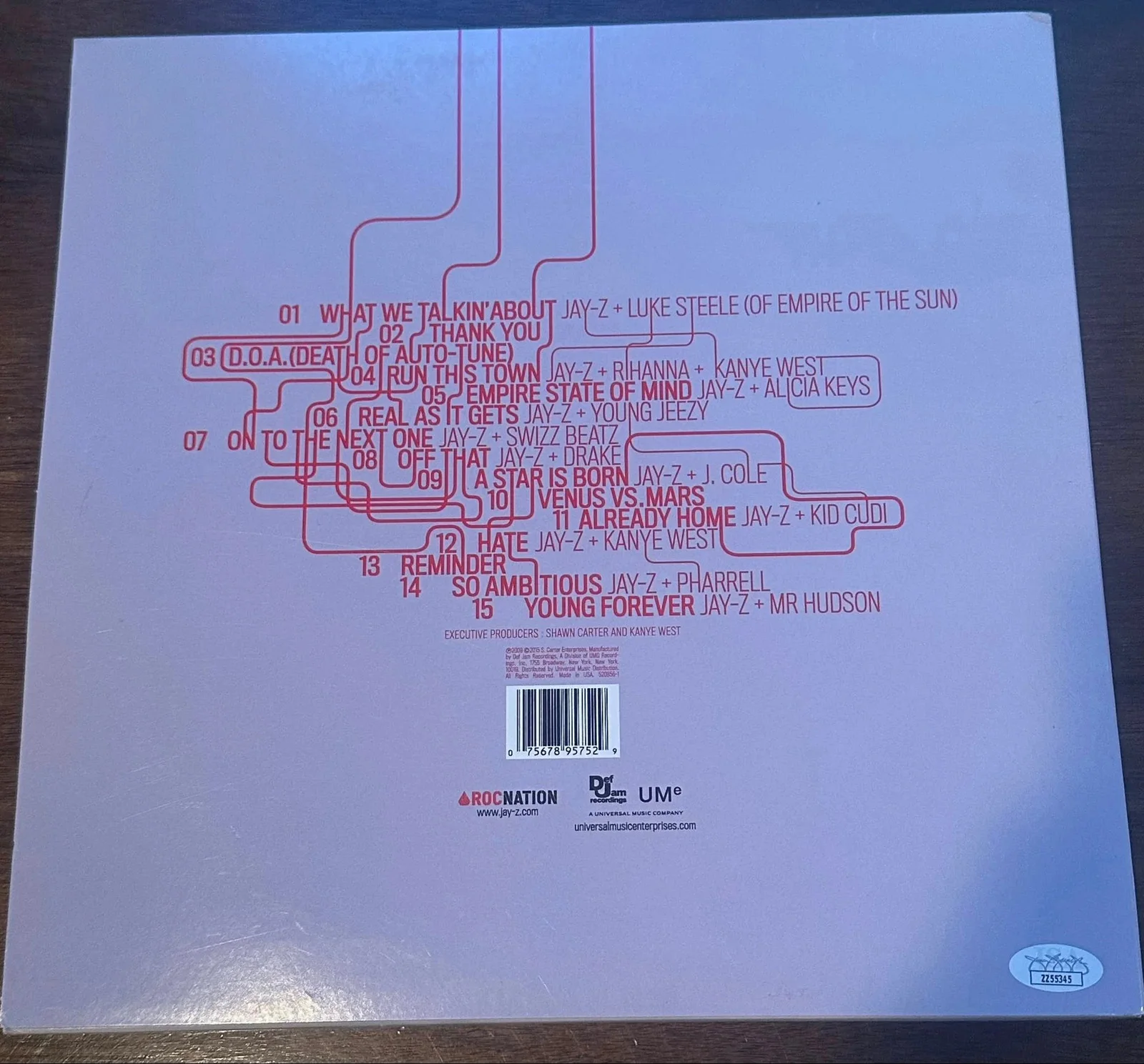 Jay-Z Signed Autographed The Blueprint 3 VINYL LP JSA LOA, изображение 3