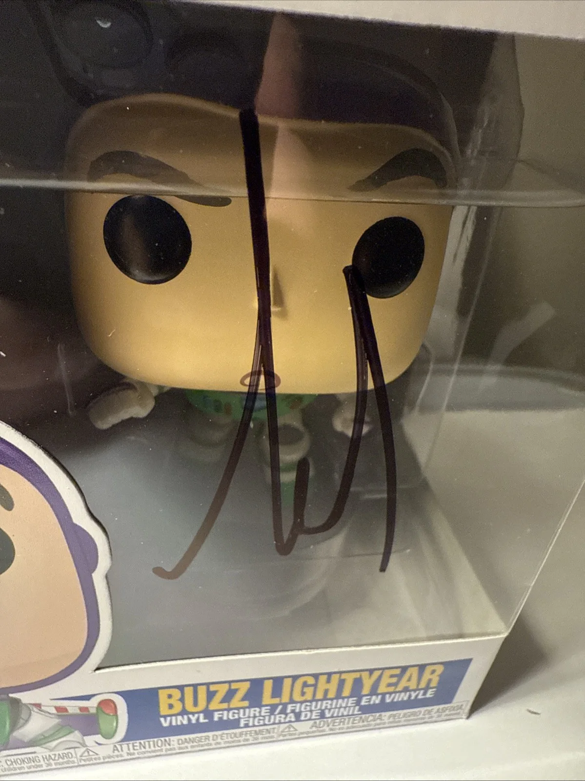 Tim Allen Autographed Buzz Lightyear Funko Pop #523 Toy Story 4 Signed AU, изображение 3