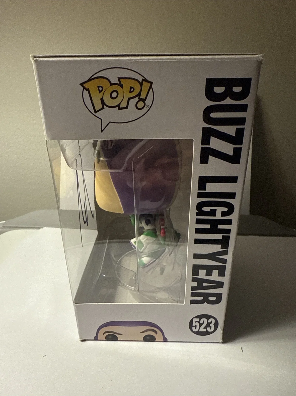 Tim Allen Autographed Buzz Lightyear Funko Pop #523 Toy Story 4 Signed AU, изображение 5