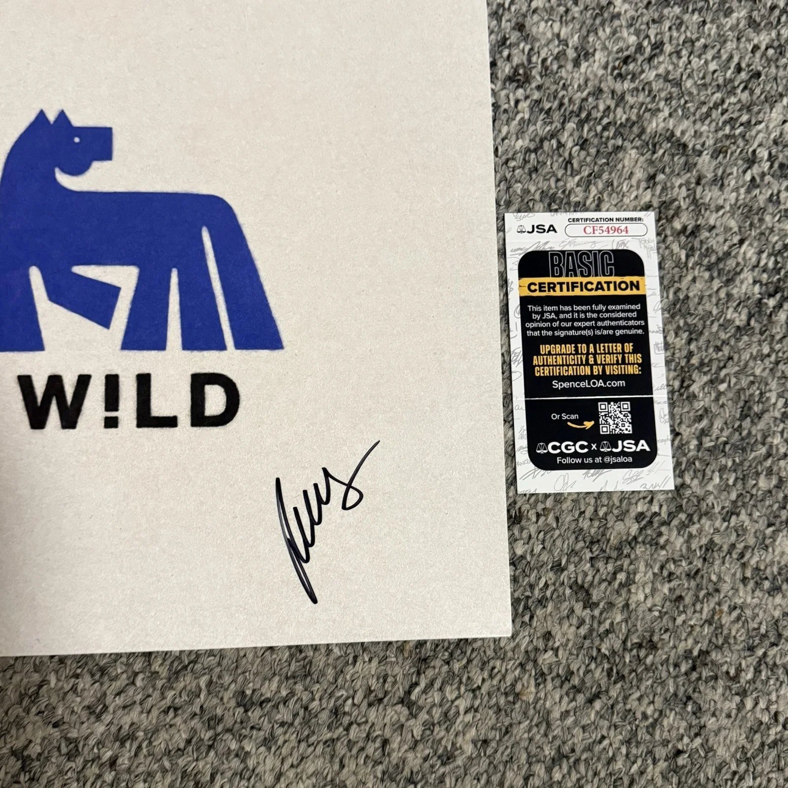 RUSS SIGNED WILD VINYL RECORD W!LD RUSS VITALE RAPPER + JSA COA, image 2