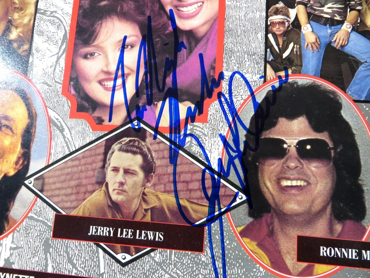 Jerry Lee Lewis Signed Autographed Record Album Cover Country Love BAS AE48393, изображение 2