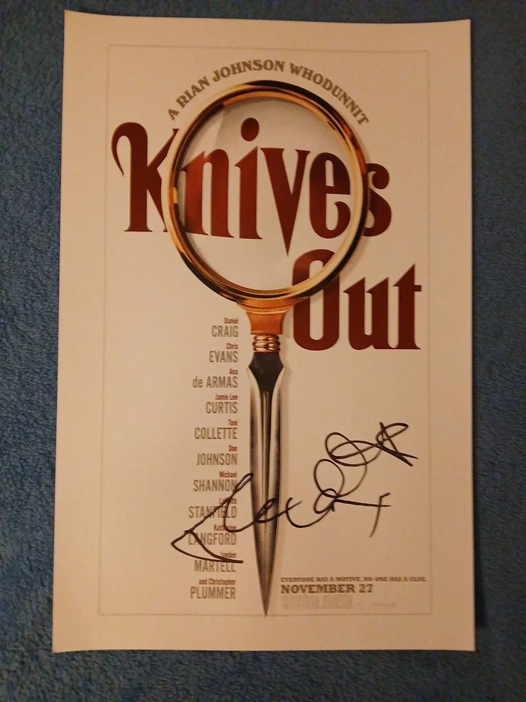 toni collette — TONI COLLETTE Hand Signed 🔥 KNIVES OUT 11X17 Photo 📸