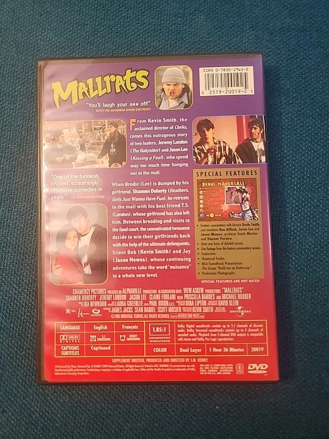 Michael Rooker Kevin Smith Joey Lauren Adams Jason Mewes Brian O — Mallrats DVD Signed By 9 Cast Members Joey Lauren Adams Kevin Smith Jason Mewes, изображение 4