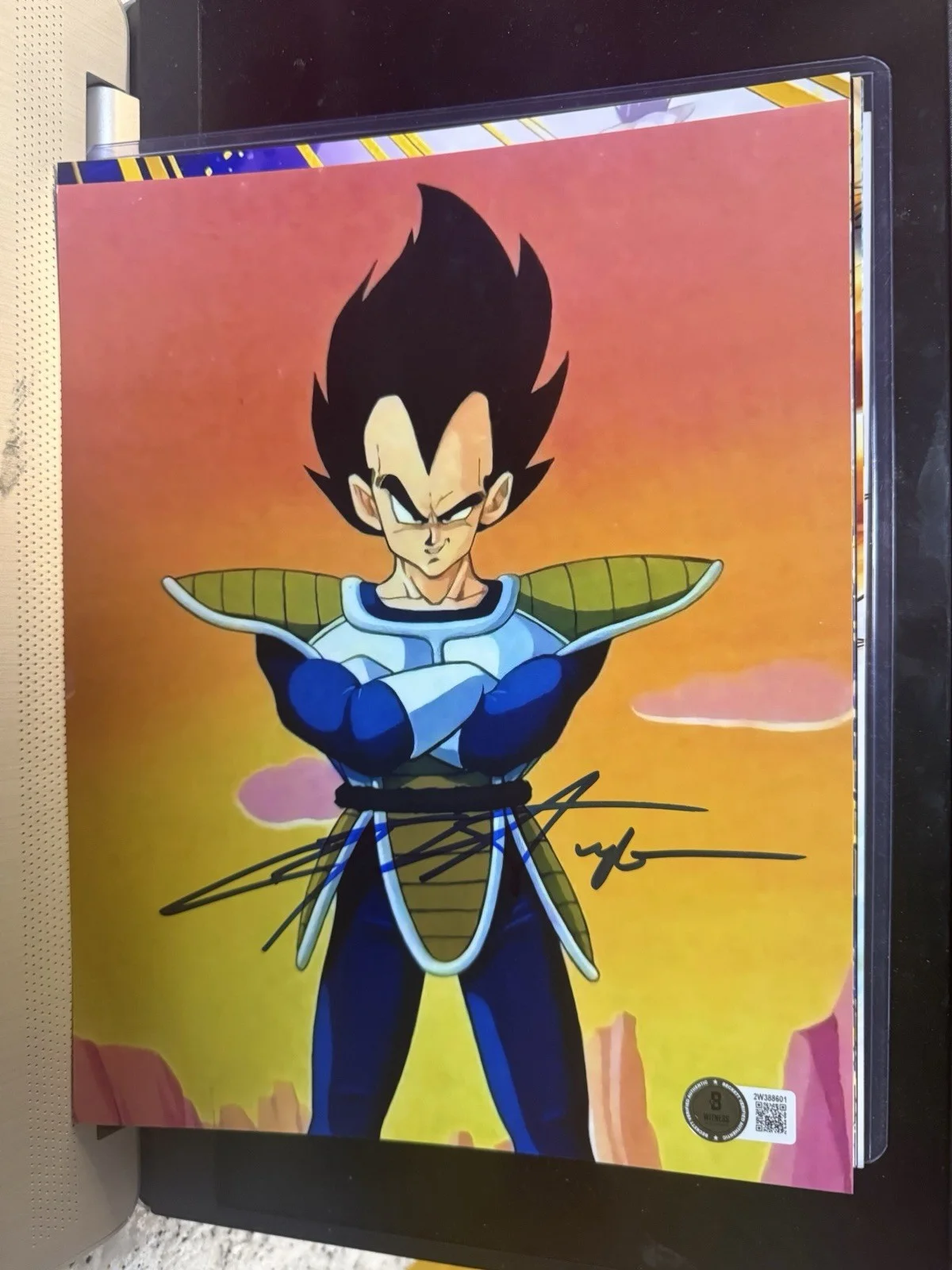 CHRIS SABAT — CHRIS SABAT SIGNED VEGETA 8X10 PHOTO DRAGON BALL Z DBZ ANIME AUTOGRAPH BECKETT G