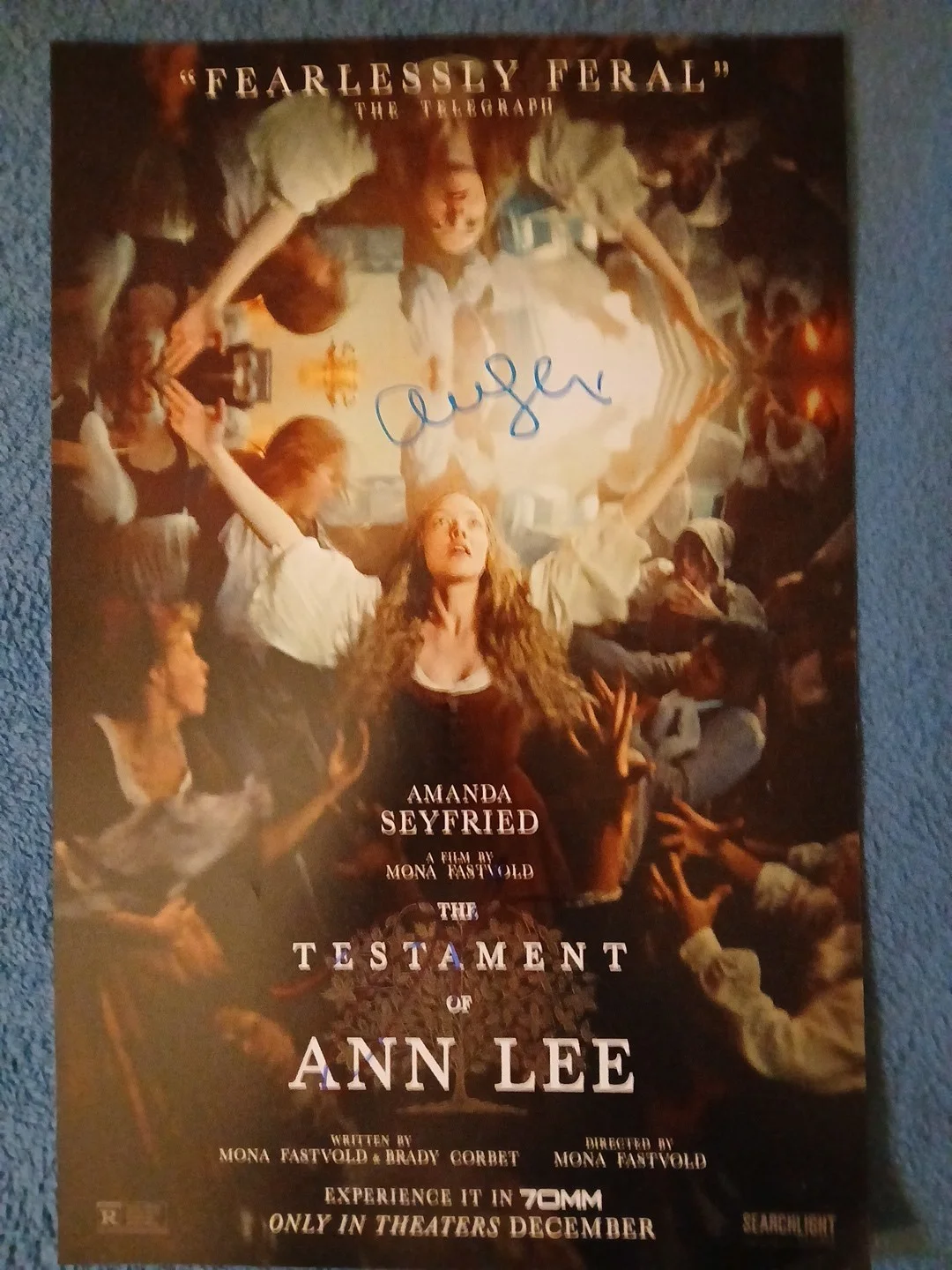 lewis pullman, amanda seyfried — SEYFRIED/PULLMAN Hand Signed 🔥 The Testament Of Anna Lee 🔥 11x17 Photo 📸, изображение 2