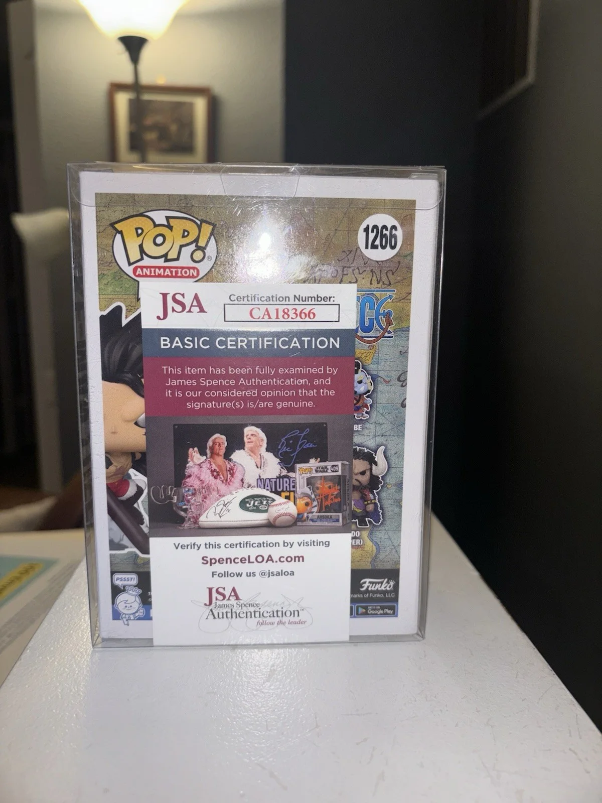 Funko Pop One Piece Snake-Man Luffy #1266 Erica Schroeder Signed JSA Certified, изображение 3