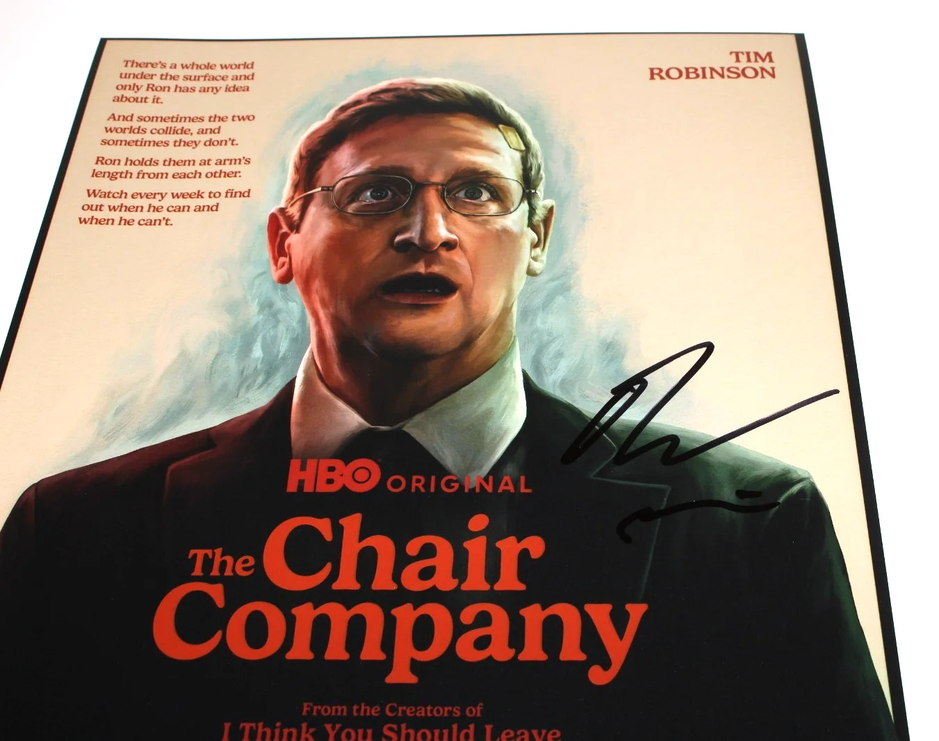 TIM ROBINSON SIGNED 'THE CHAIR COMPANY' 12x18 POSTER SNL HBO BAS BECKETT COA, изображение 3