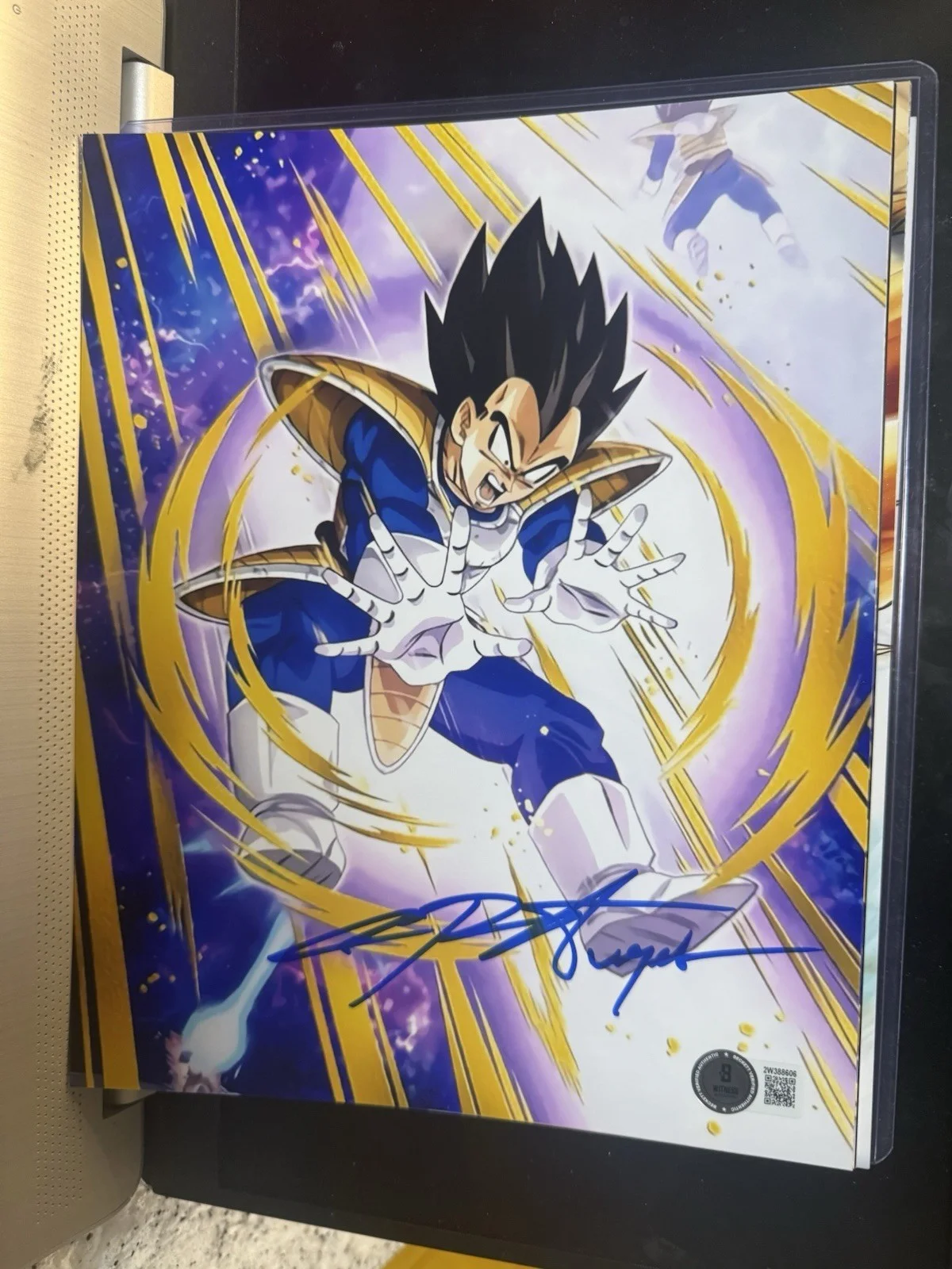 CHRIS SABAT — CHRIS SABAT SIGNED VEGETA 8X10 PHOTO DRAGON BALL Z DBZ ANIME AUTOGRAPH BECKETT H