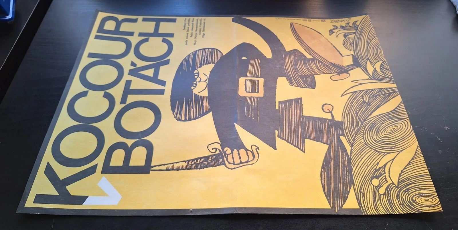 NEW ADVENTURES OF PUSS IN BOOTS, ORIGINAL CZECH MOVIE POSTER, JAN WEBER, изображение 2