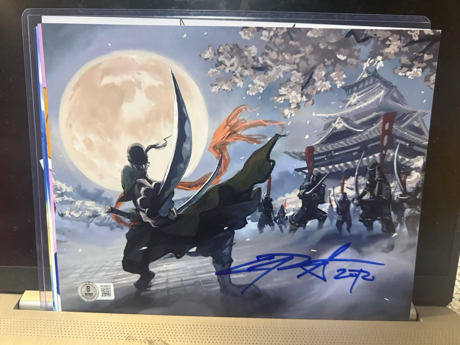 CHRIS SABAT — CHRIS SABAT SIGNED RORONOA ZORO 8X10 PHOTO ONE PIECE AUTOGRAPH BECKETT D13