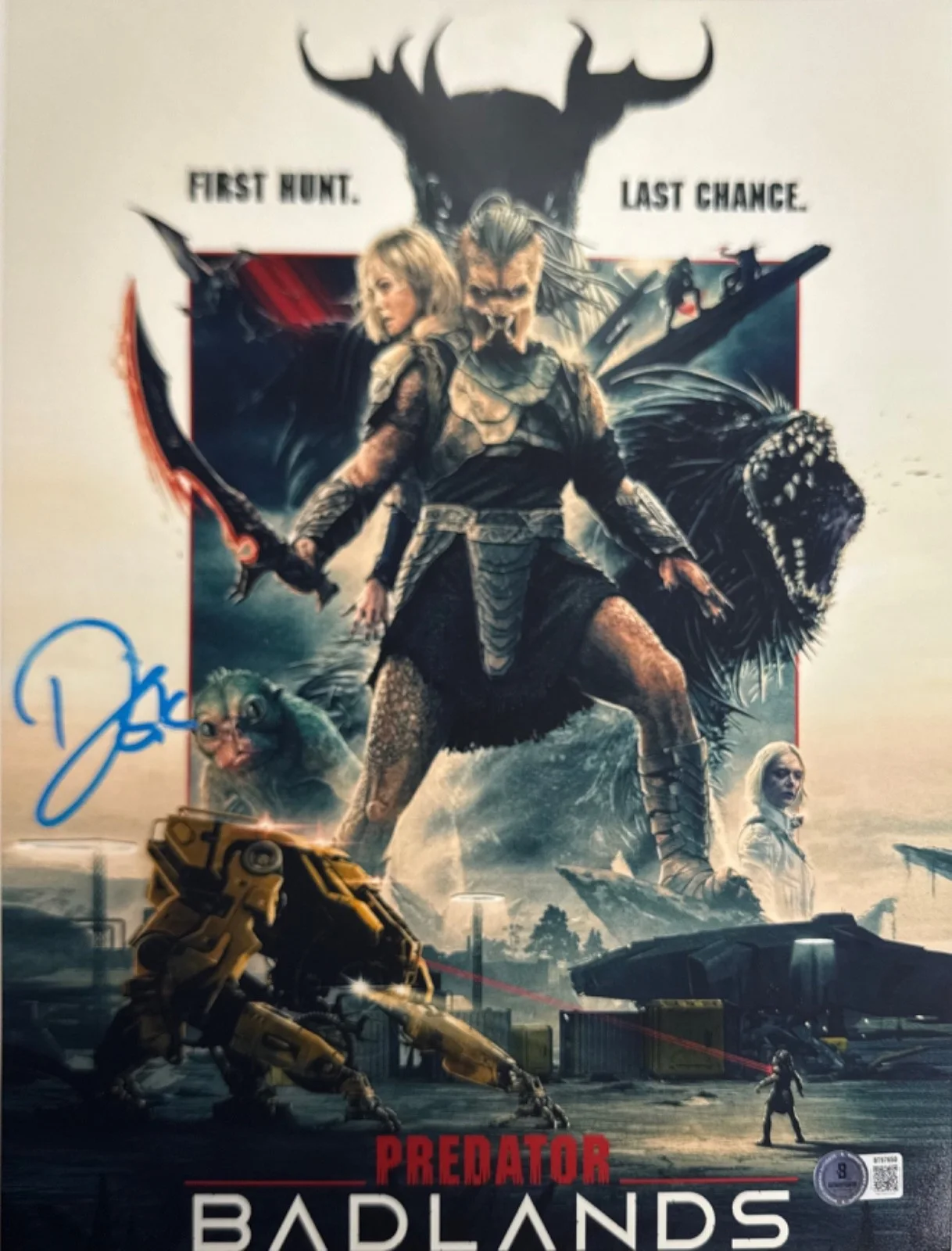 Dimitrius Koloamatangi — Dimitrius Koloamatangi Signed 11x14 Predators Badlands Photo BAS BT97650