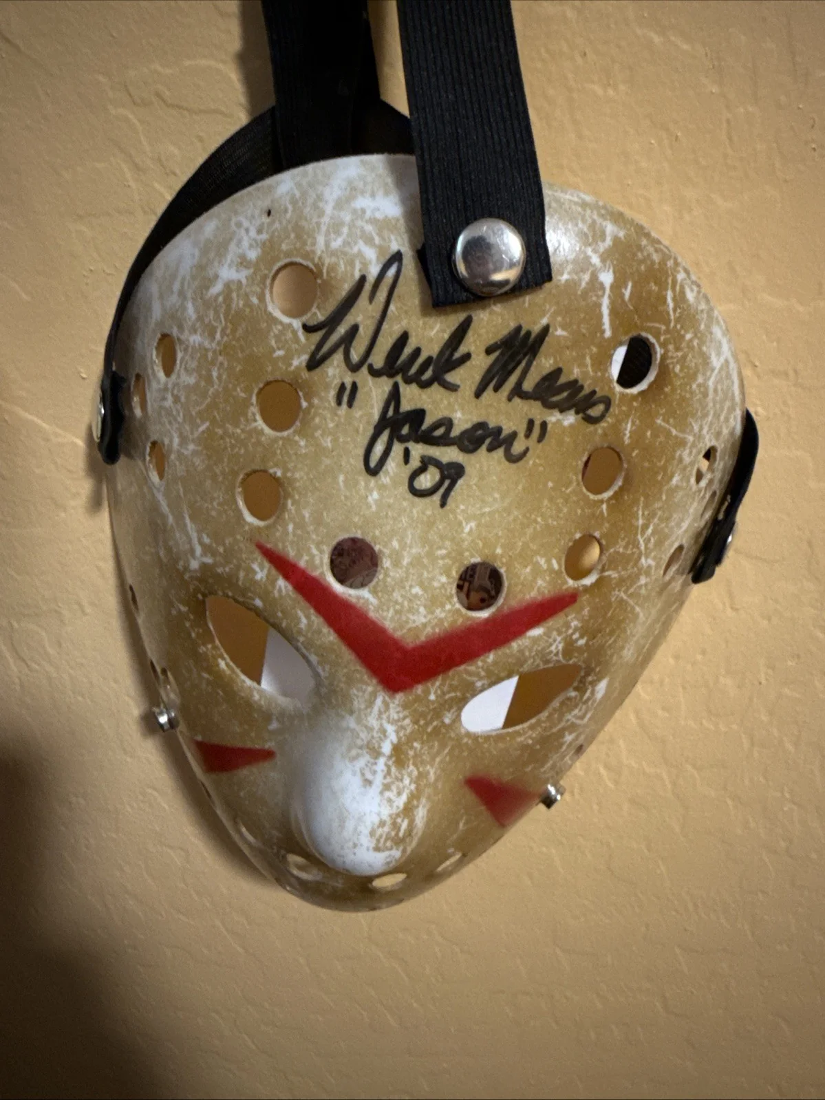 Derek Mears Signed Jason Voorhees Mask & Warrington Gillette Signed Machete JSA, изображение 2