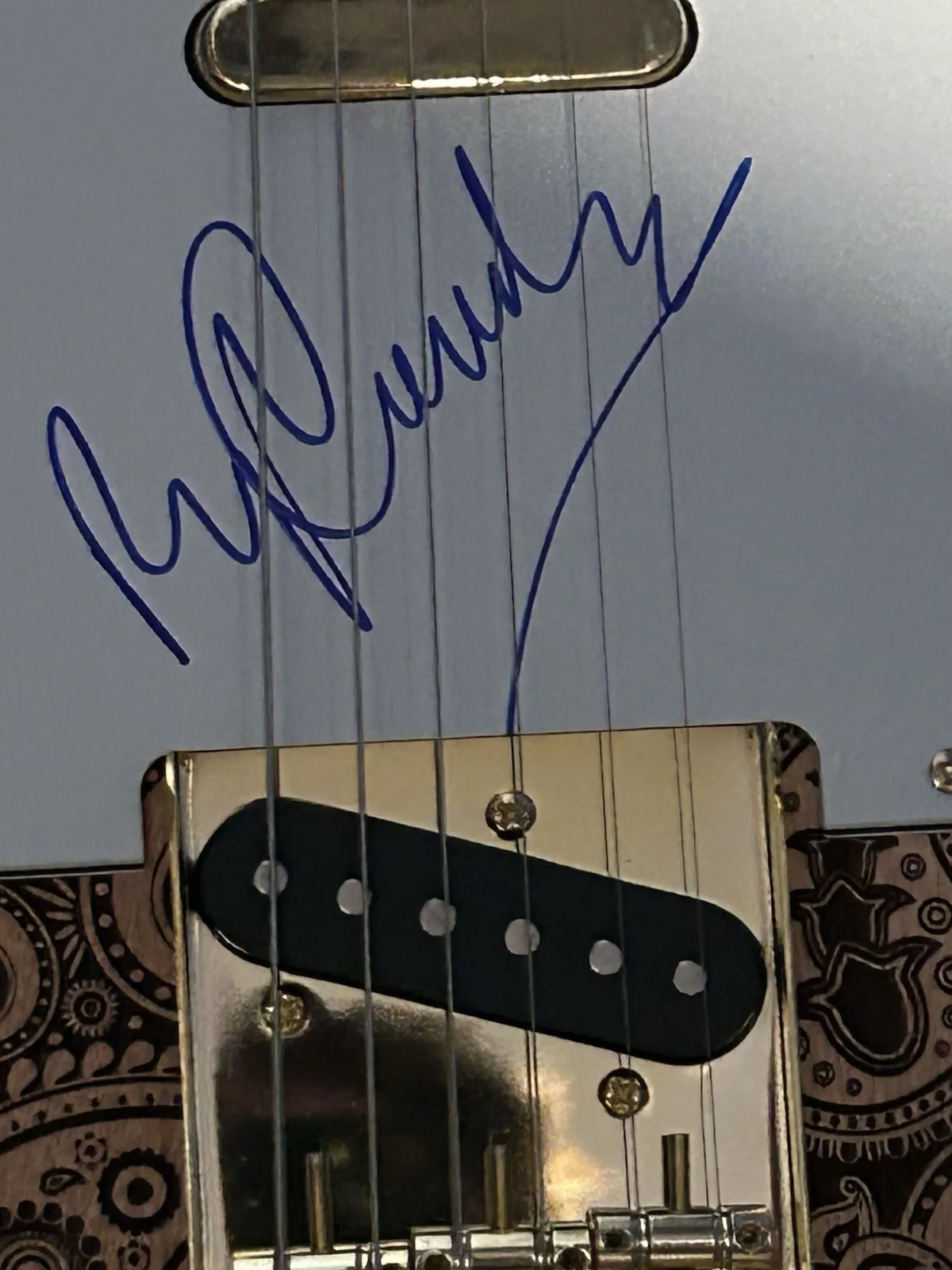 Ry Cooder signed Guitar Autographed JSA, image 4