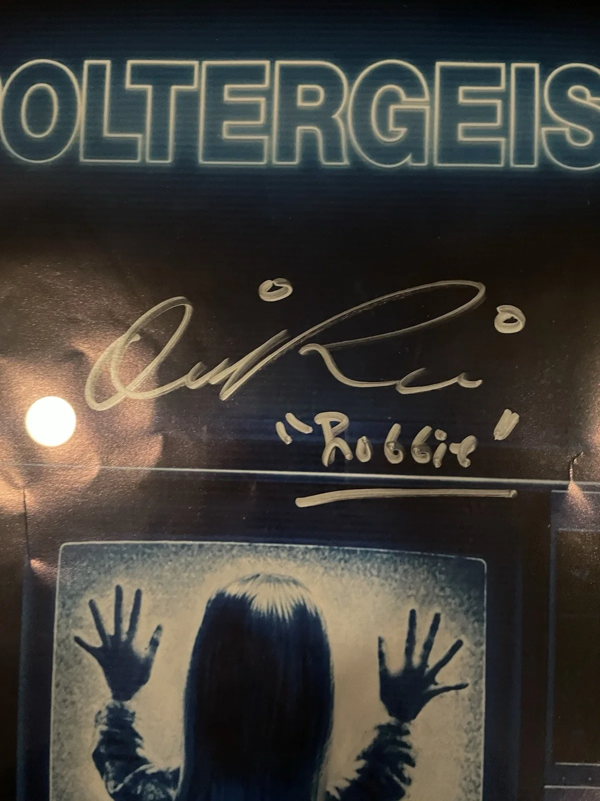 11 BY 17 AUTOGRAPHED POLTERGEIST POSTER, image 2