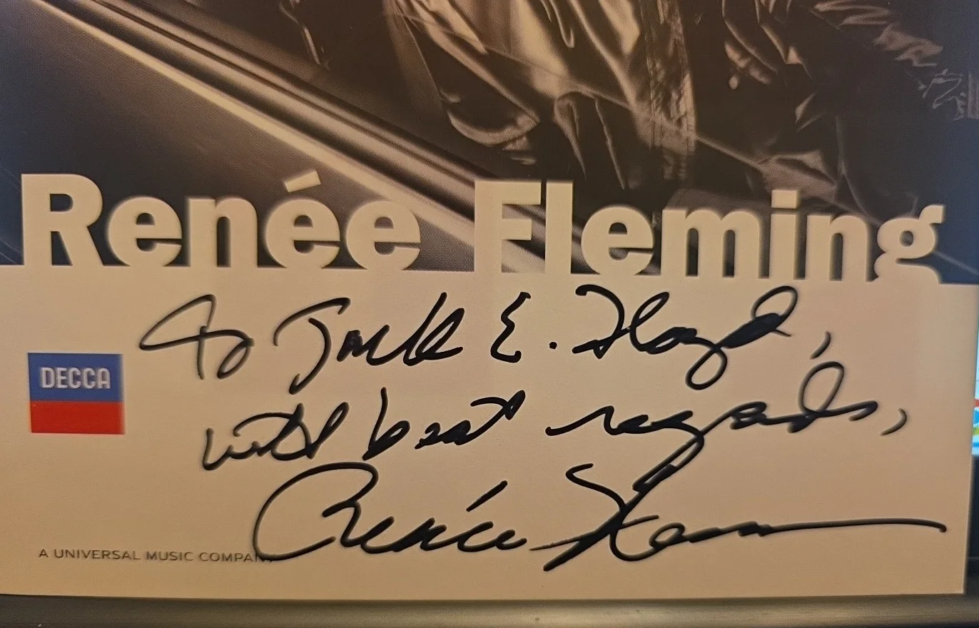 Renee Fleming — Renee Fleming Opera Legend Signed Auto Fan Club Promo Card, изображение 2