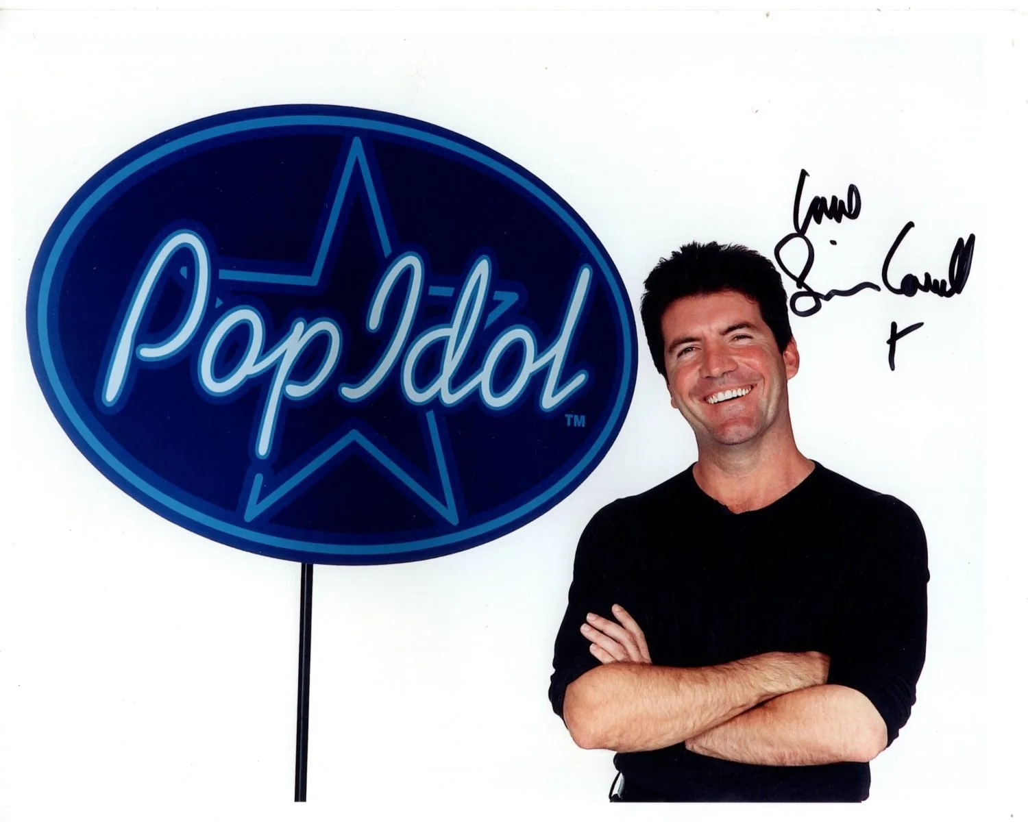 Simon Cowell — SIMON COWELL signed autographed 8x10 AMERICAN IDOL photo RARE FULL SIGNATURE