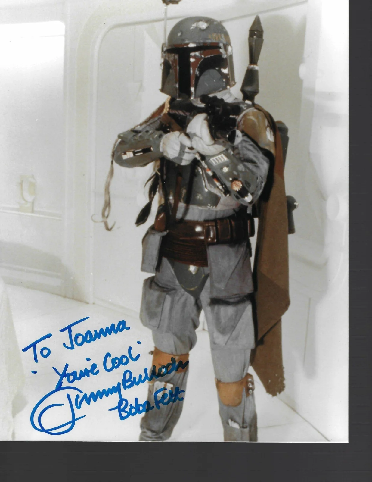 Jeremy Bullock — Star Wars Jeremy Bullock - Boba Fett - signed 8 X 10 photo