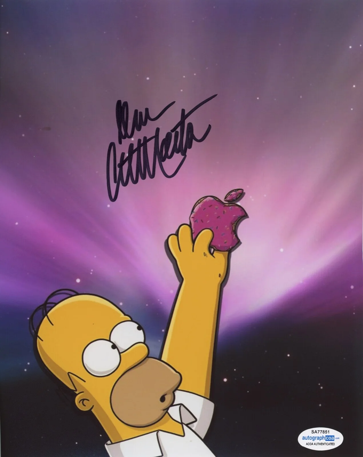 DAN CASTELLANETA — Dan Castellaneta signed HOMER SIMPSON "THE SIMPSONS" 8x10 Photo b ACOA COA, image 3