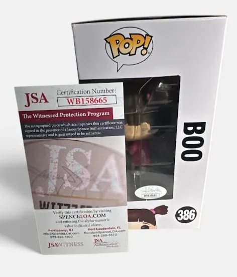 Mary Gibbs Signed Boo Funko Pop #386 (JSA) Monsters Inc Pixar Autographed, image 3