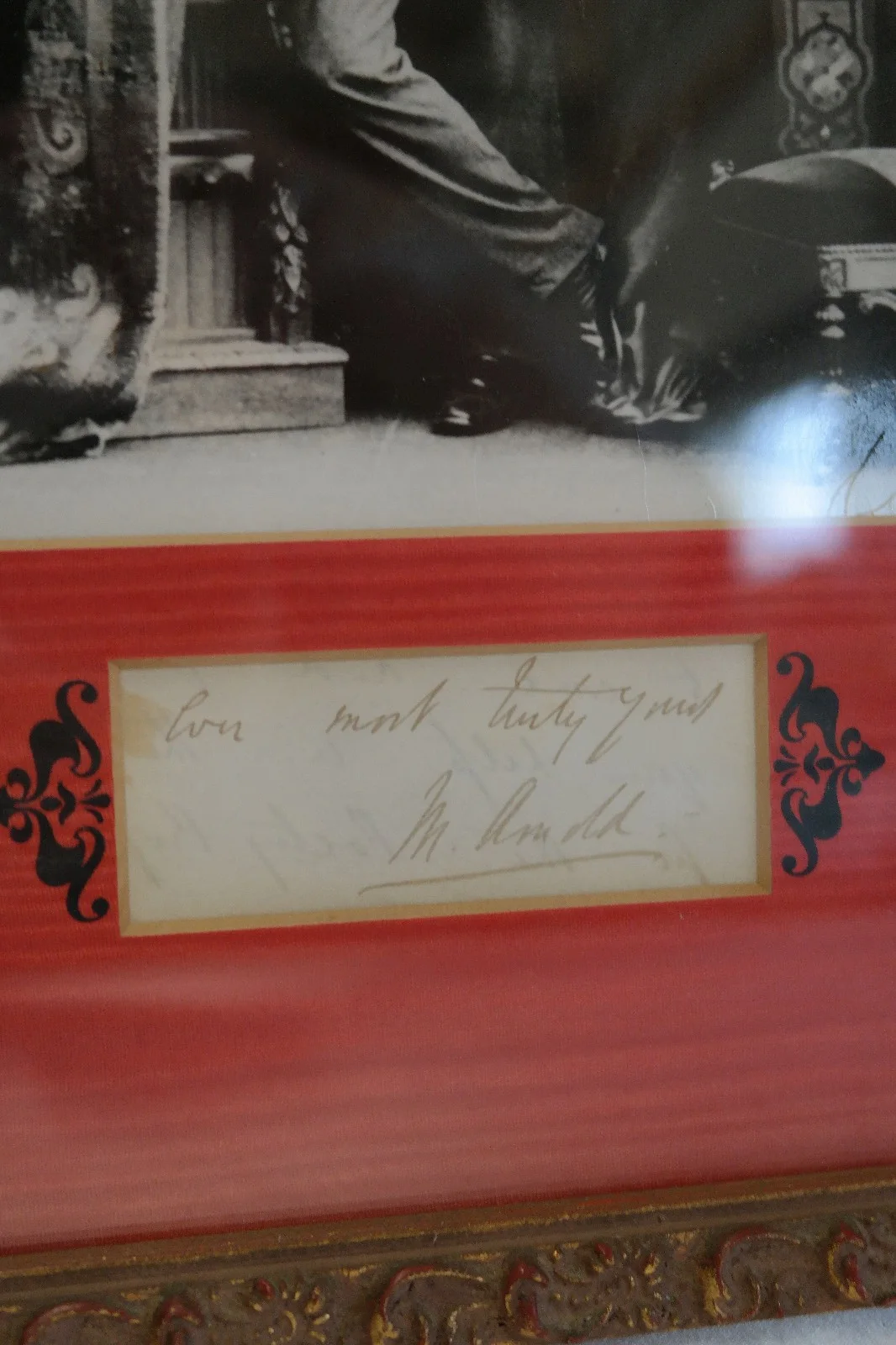 Matthew Arnold - English Author/ Poet - Framed Photo & Autograph, image 2