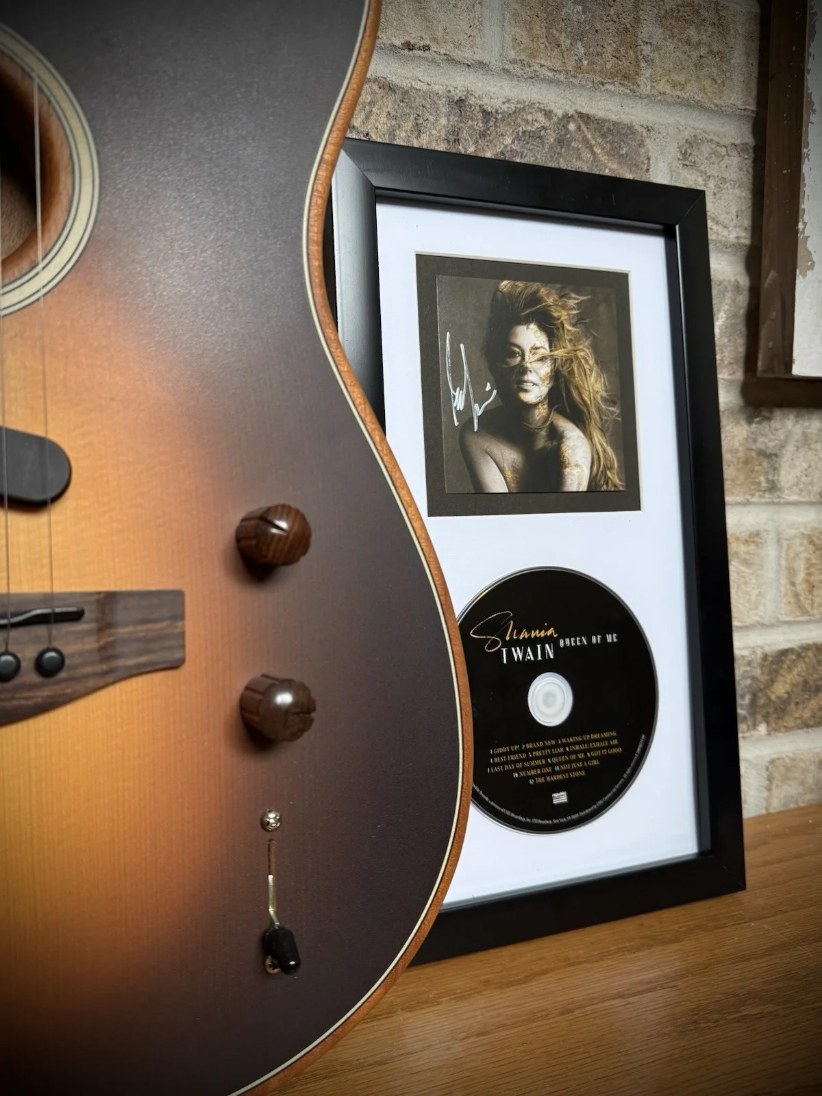 Shania Twain Hand Signed Queen of Me CD Framed Authentic Autograph Display, image 5