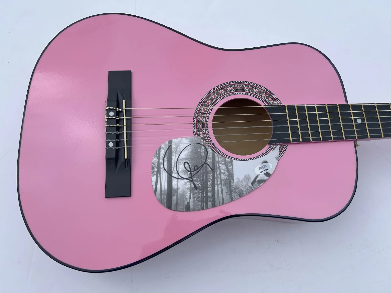 Taylor Swift Signed Autographed Folklore Full Size Acoustic Guitar PSA/DNA, image 2