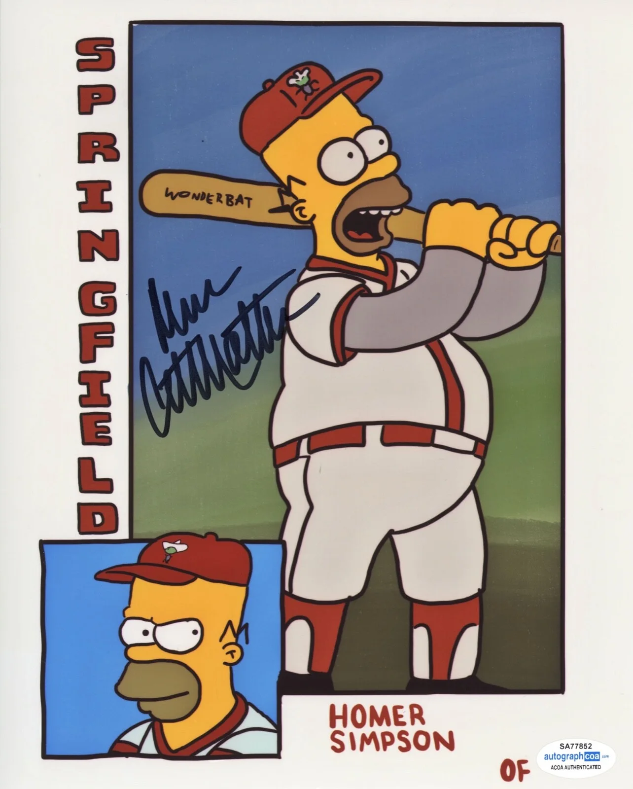 DAN CASTELLANETA — Dan Castellaneta signed HOMER SIMPSON "THE SIMPSONS" 8x10 Photo c ACOA COA, изображение 3