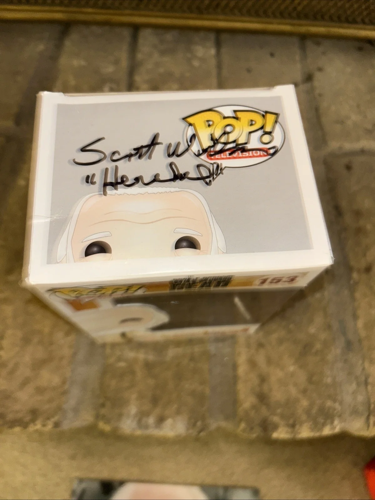 Scott Wilson — Signed Funko Pop & Photo Walking Dead Herschel Greene Vinyl Figure Scott Wilson, изображение 5